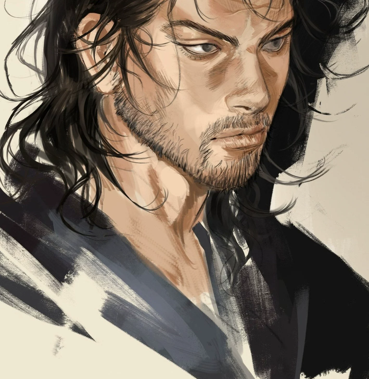 【Pre-sale】Decorative Painting of Miyamoto Musashi-Vagabond‌-H2 Studio