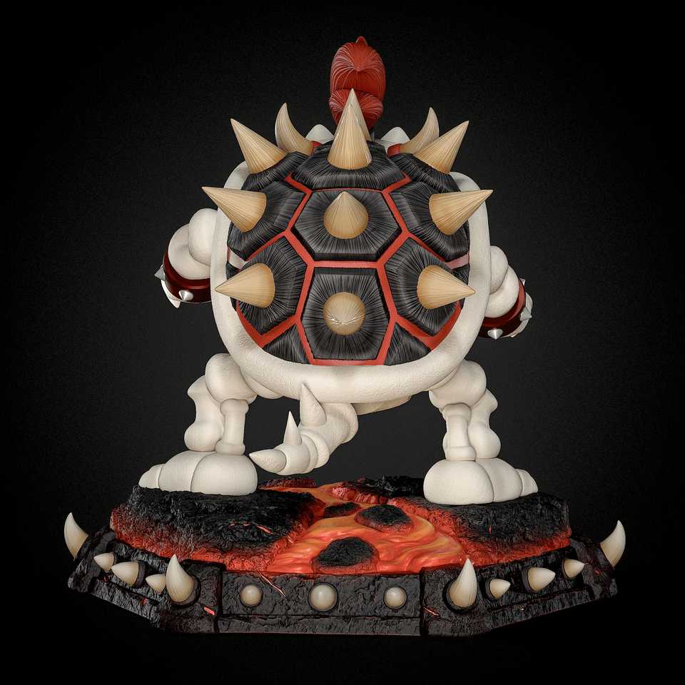 【Pre-sale】Dry Bowser with LED-The Super Mario Bros-Black Swan Collectibles Studio