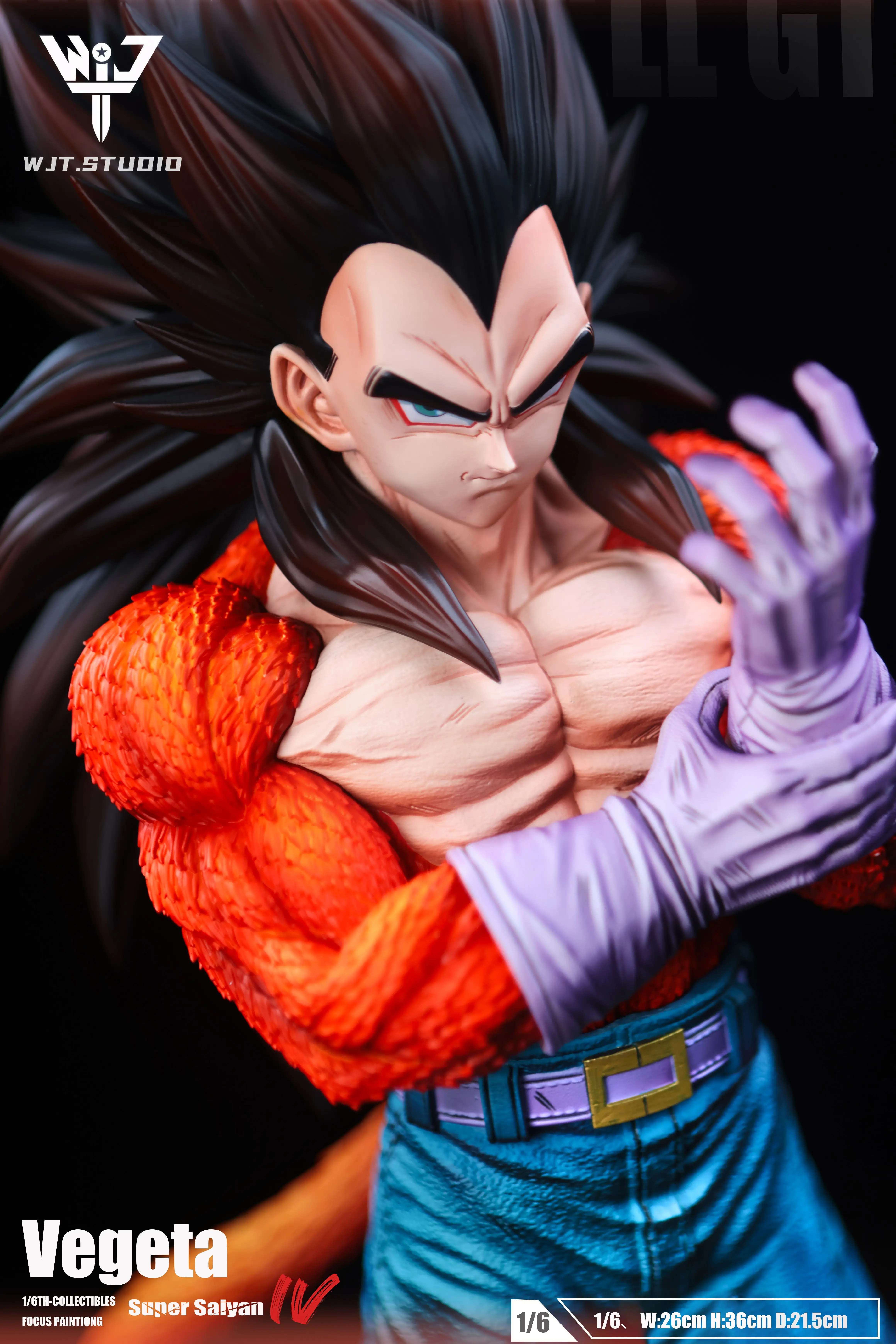 【Pre-sale】1/6 and 1/4 Scale Proud Vegeta with Long Hair-Dragon Ball-WJT Studio