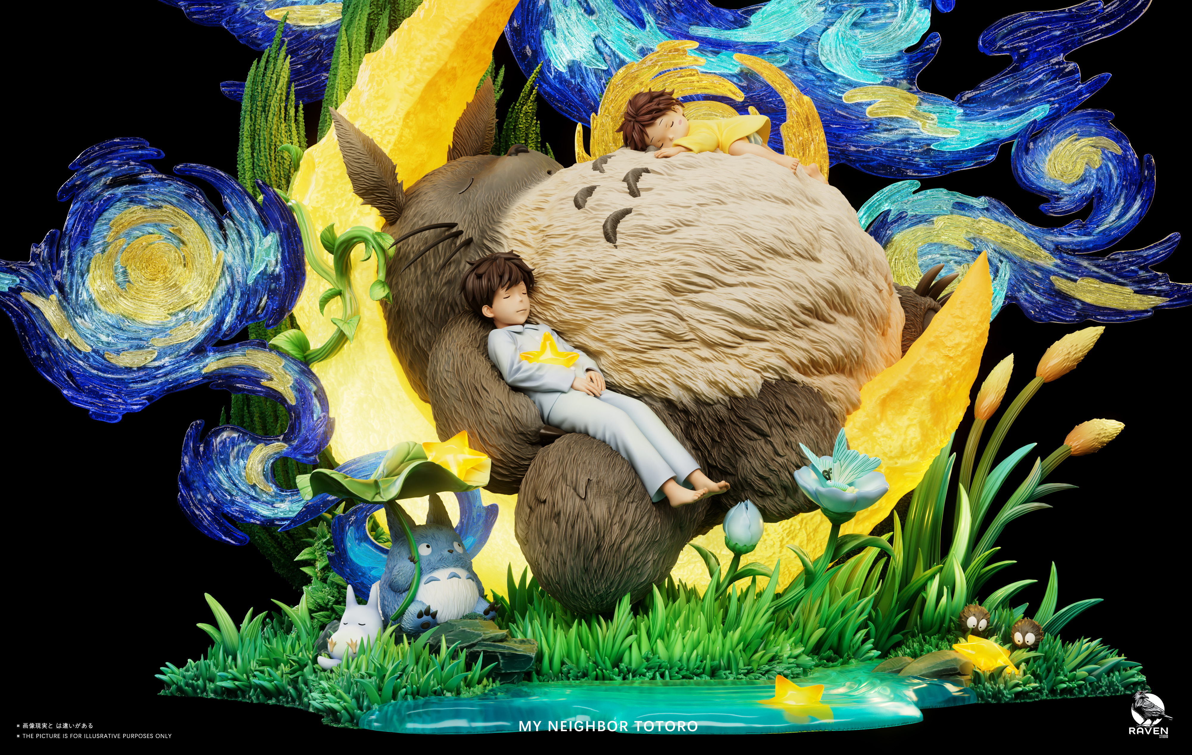 【Pre-sale】Totoro Under Starry Sky-My Neighbor Totoro-Raven Studio