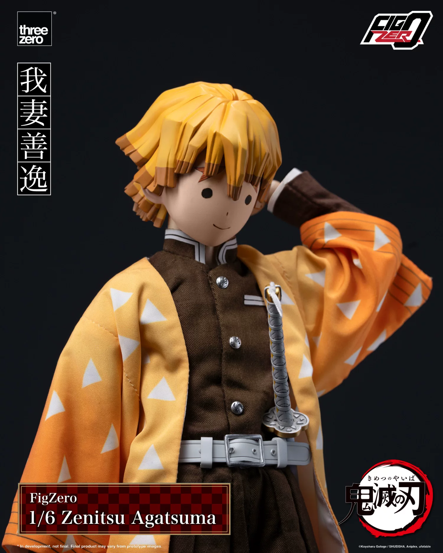 【Pre-sale】1/6 Scale Agatsuma Zenitsu-Demon Slayer-Threezero Studio