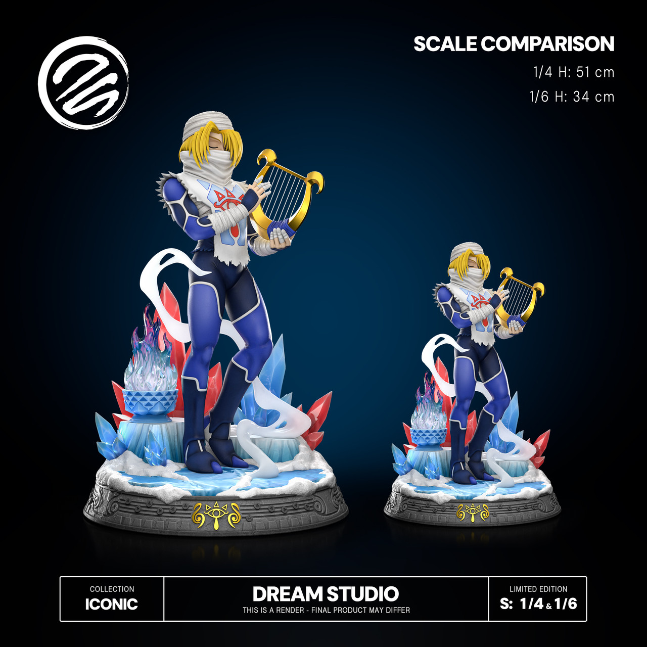 【Pre-sale】1/6 and 1/4 Scale Sheik OOT with LED-Dream Studio