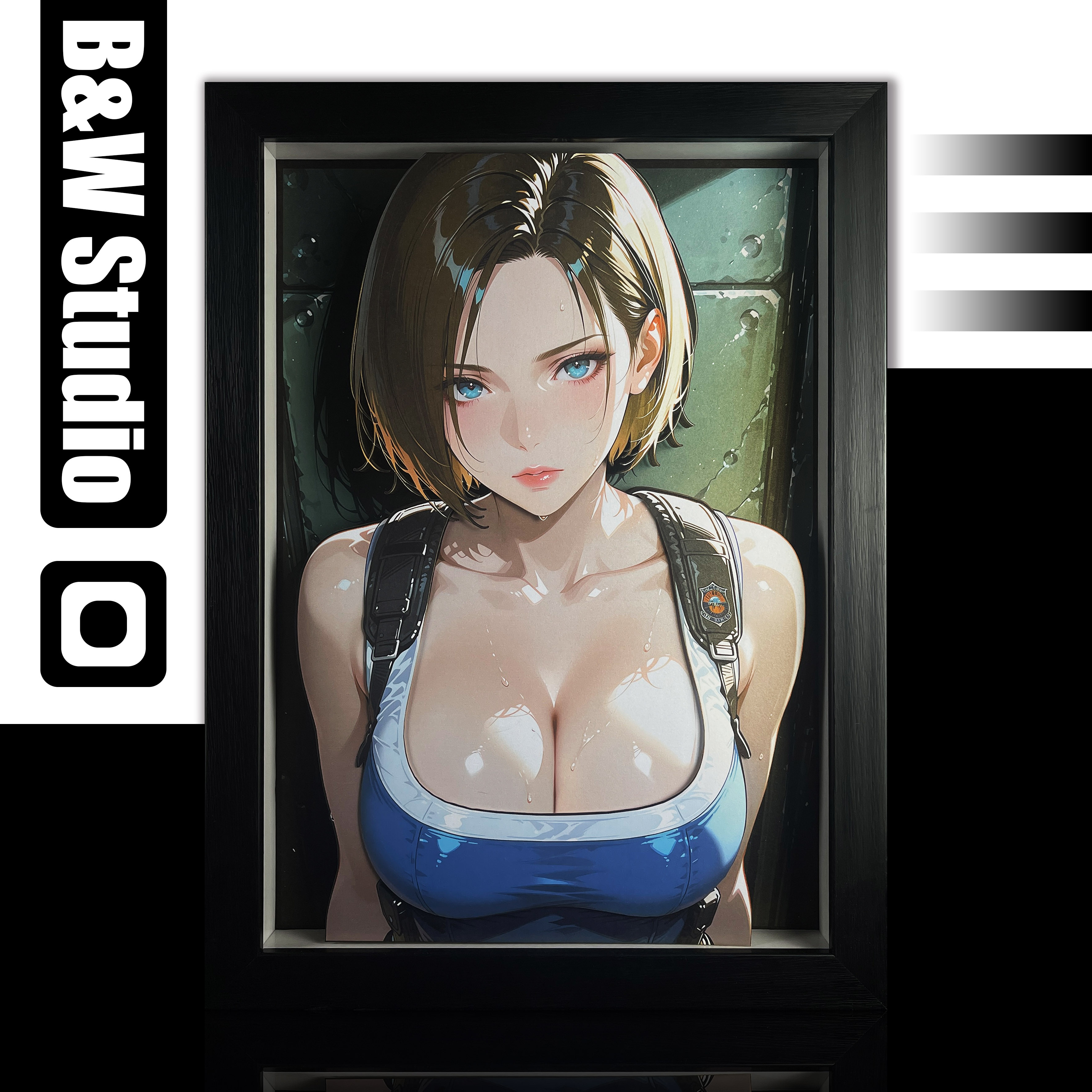 【Pre-sale】Decorative Painting of Jill Valentine-Black and White Studio