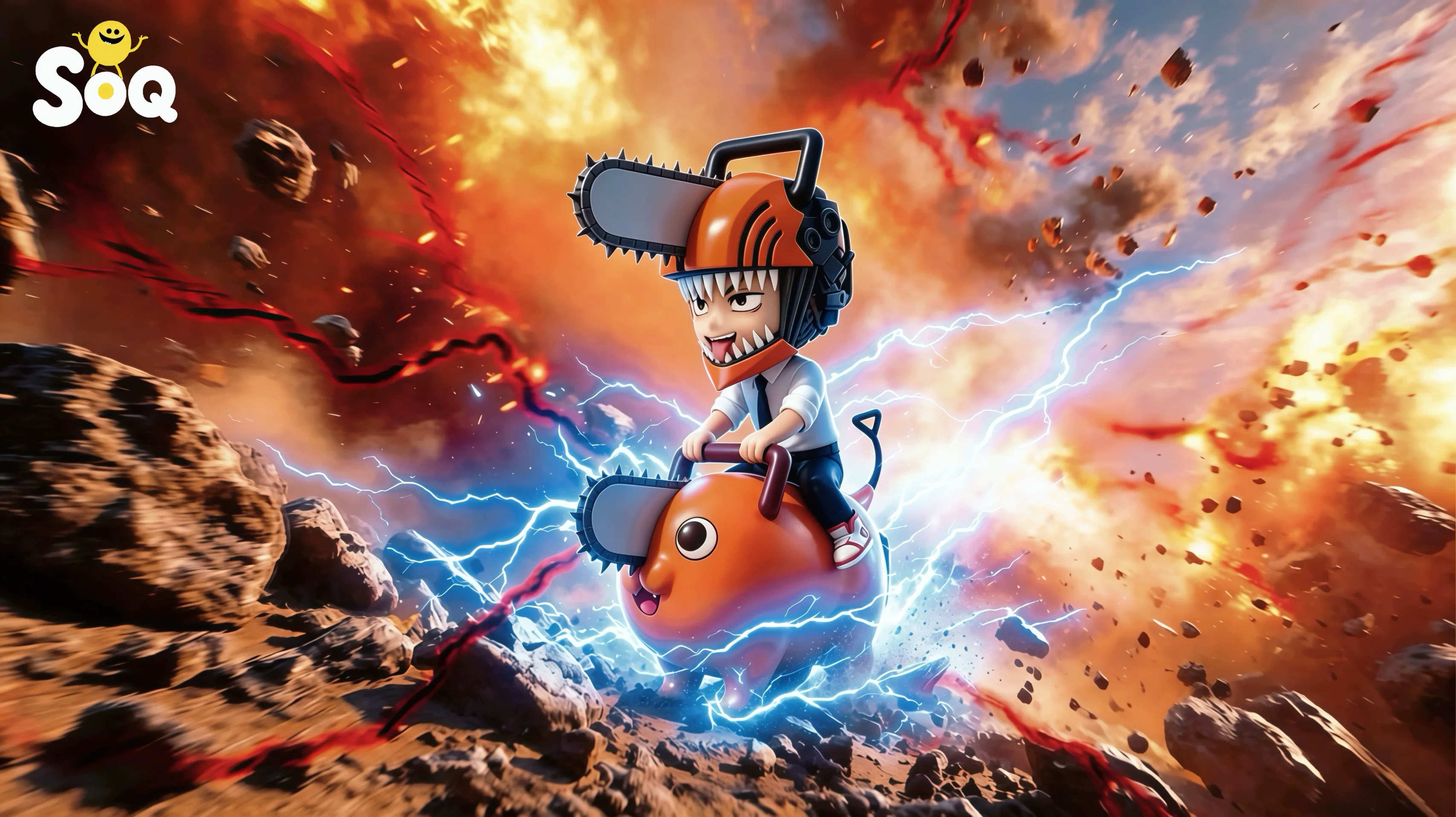 【Pre-sale】Q Version Denji-Chainsaw Man-SOQ Studio