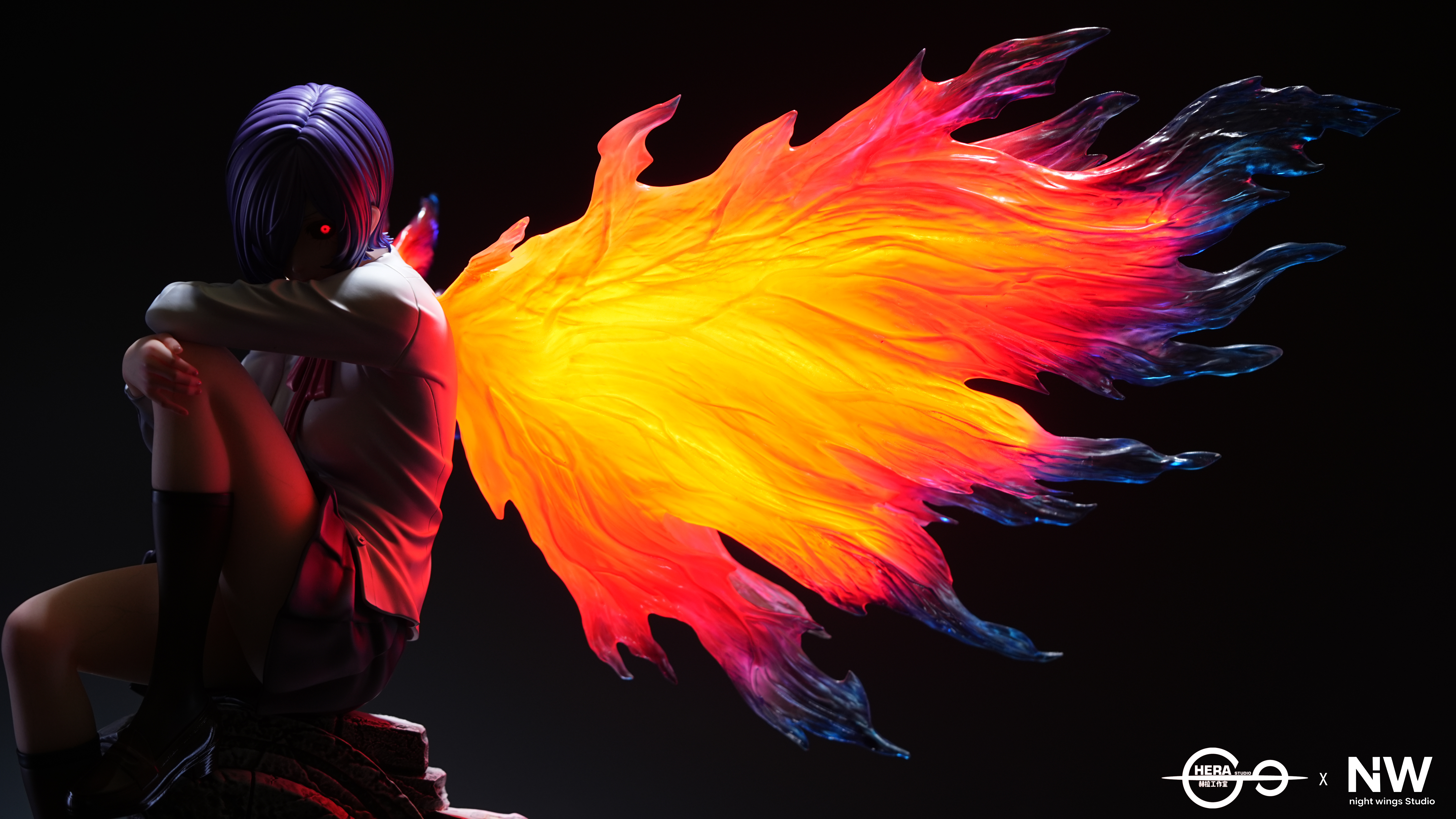 【Pre-sale】1/6 and 1/4 Scale Touka Kirishima with LED-Tokyo Ghoul‌-HERA Studio × Night Wing Studio