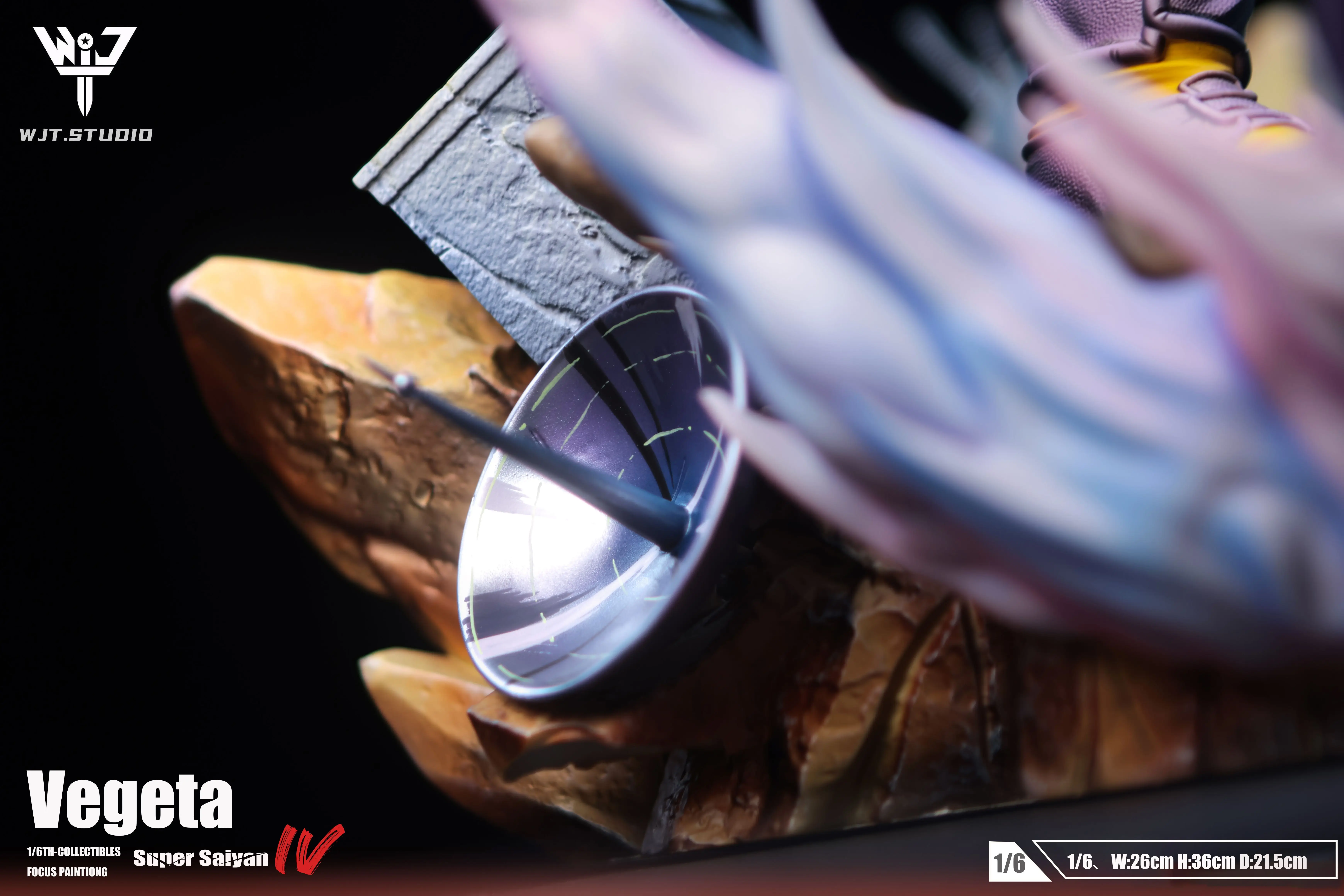 【Pre-sale】1/6 and 1/4 Scale Proud Vegeta with Long Hair-Dragon Ball-WJT Studio