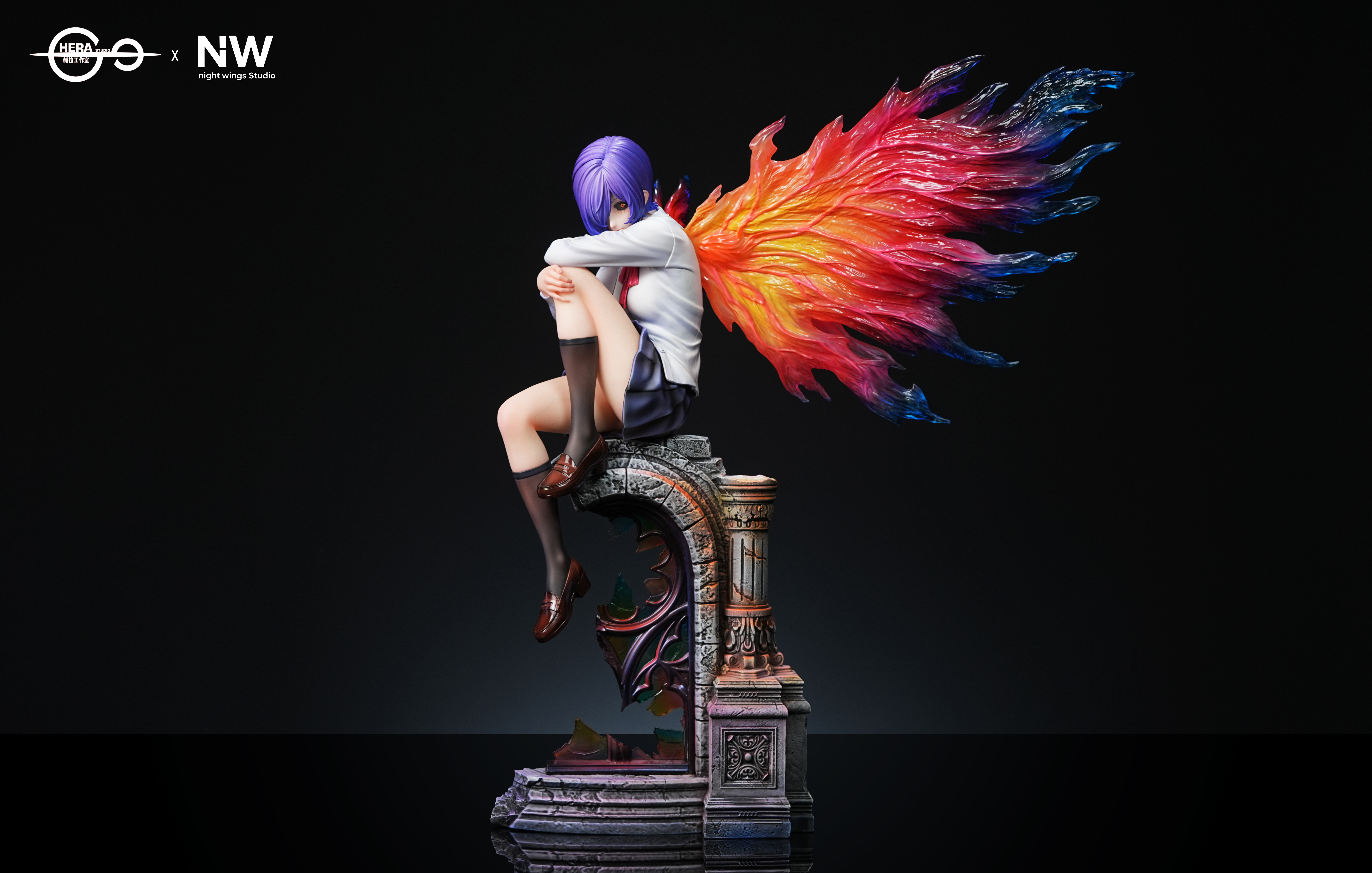 【Pre-sale】1/6 and 1/4 Scale Touka Kirishima with LED-Tokyo Ghoul‌-HERA Studio × Night Wing Studio