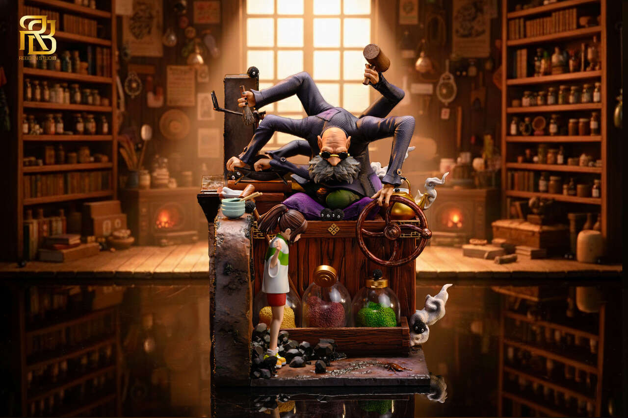 【Pre-sale】Chihiro Ogino and Kamaji-Spirited Away-ReBorn Studio