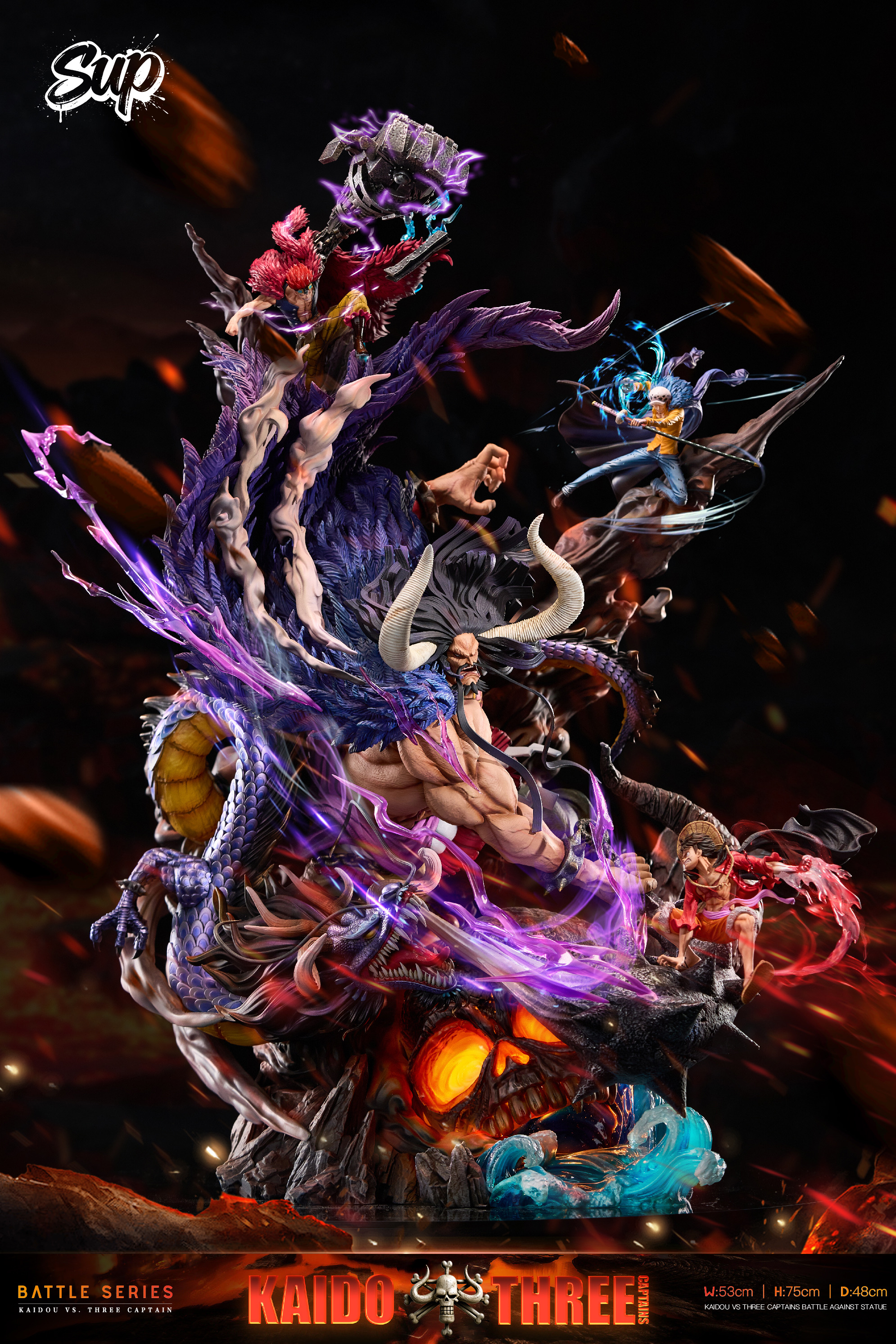 【Pre-sale】Kaidou VS Three Captains-One Piece-Sup Studio