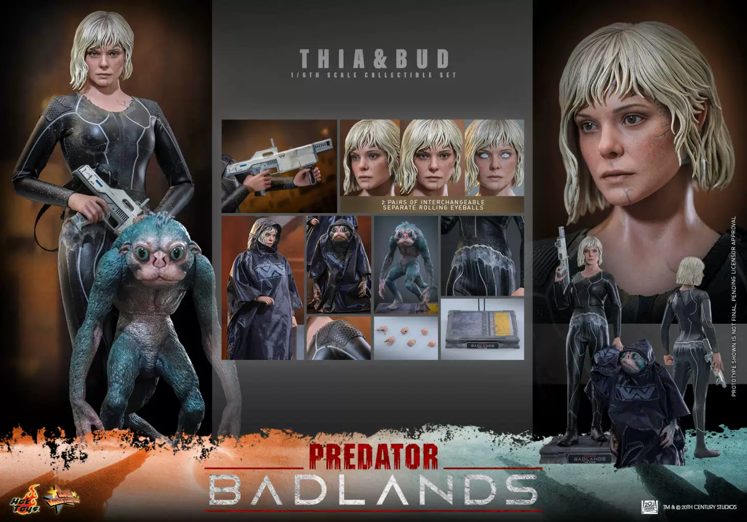 【Pre-sale】1/6 Scale Thia and Bud-Alien-HotToys Studio