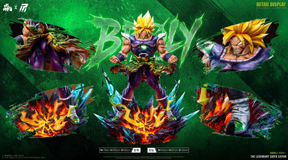 【Pre-sale】1/6 Scale Broly with LED-Dragon Ball-Miao × TOP 1 Studio
