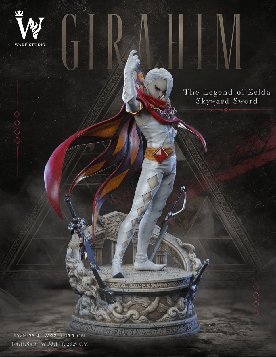 【Pre-sale】1/6 and 1/4 Scale Ghirahim-The Legend of Zelda-Wake Studio