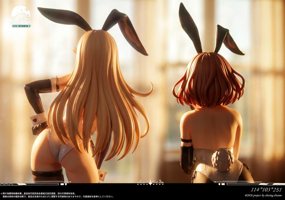 【Pre-sale】1/6 Scale Bunny Suit Mythra and Pyra-Xenoblade Chronicles 2-Chasing Dreams Studio