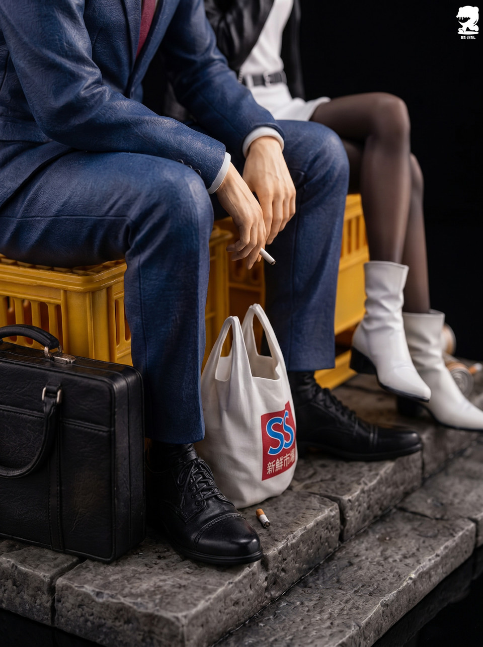 【Pre-sale】1/6 Scale Sasaki and Tayama-Smoking Behind the Supermarket-BB Girl Studio