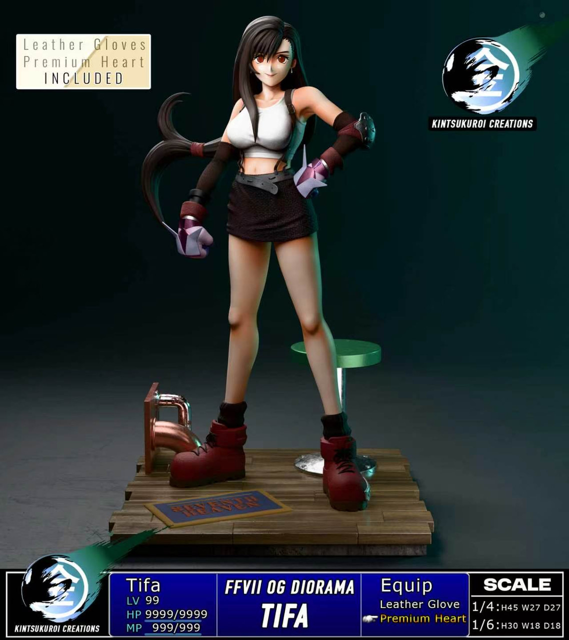 【Pre-sale】1/6 and 1/4 Scale TIFA OG-Final Fantasy-Kintsukuroi Creations Studio