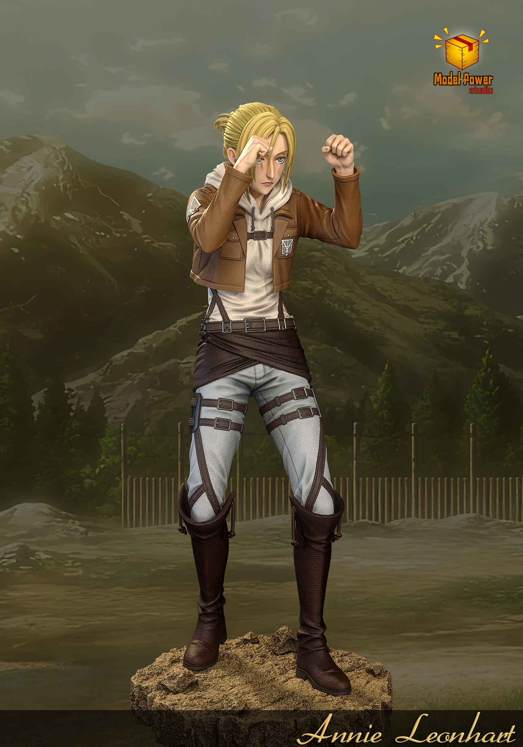【Pre-sale】Fighting Pose Annie Leonhart-Model Power Studio