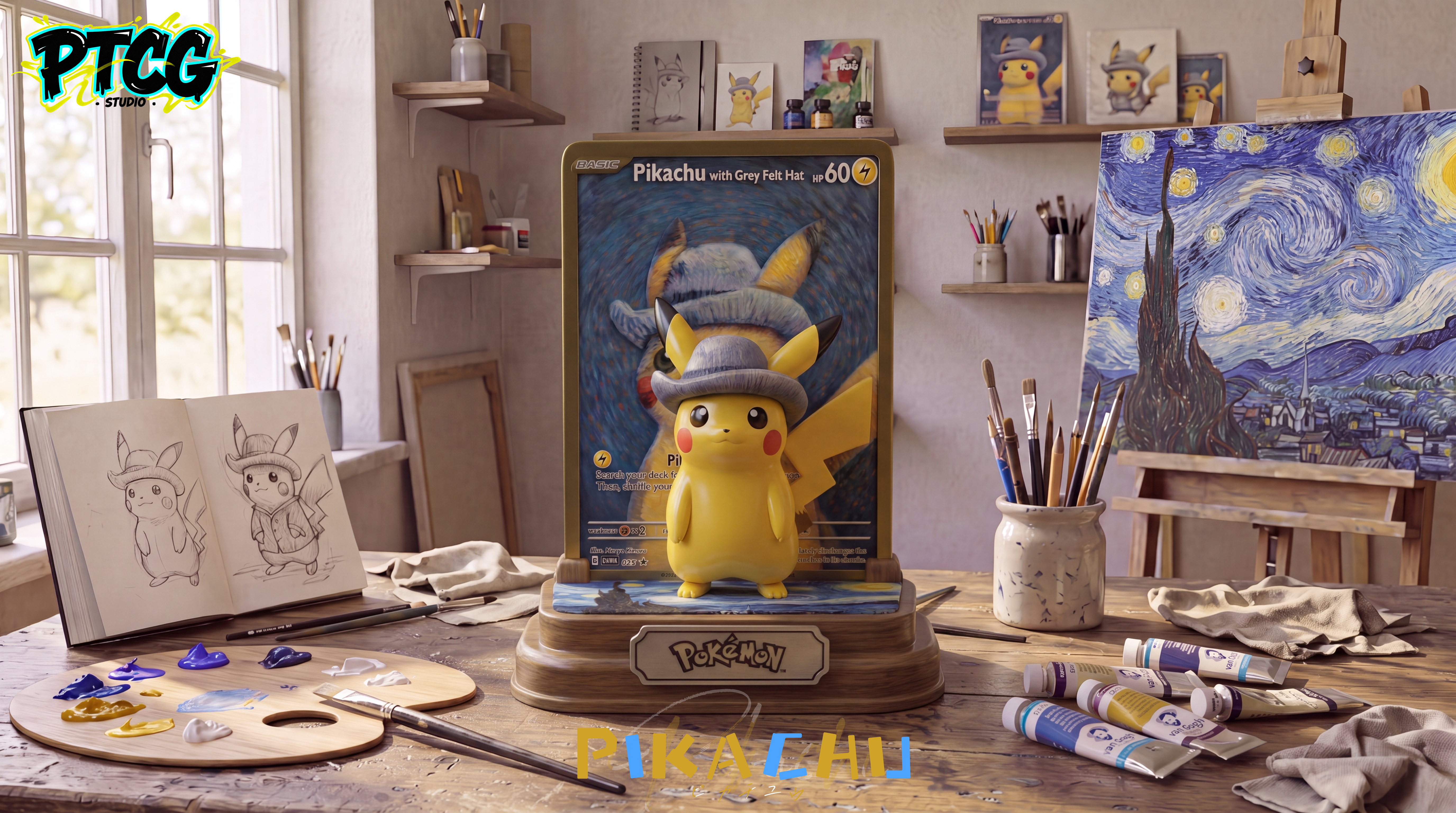 【Pre-sale】Vincent van Gogh Pikachu-Pokemon-PTCG Studio