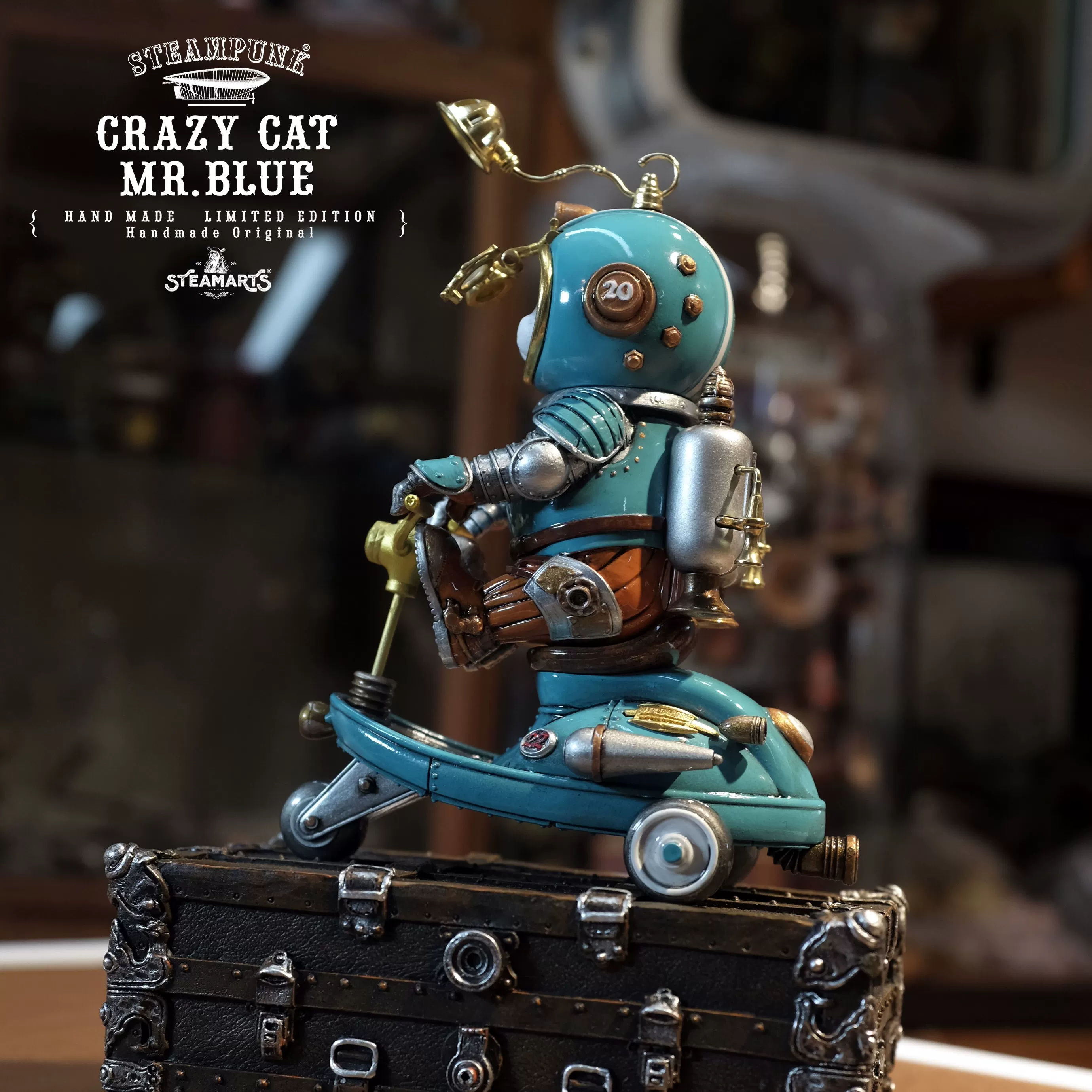 【Pre-sale】Mini Scooter of CRAZY CAT MR.BLUE-STEAMARTS Studio