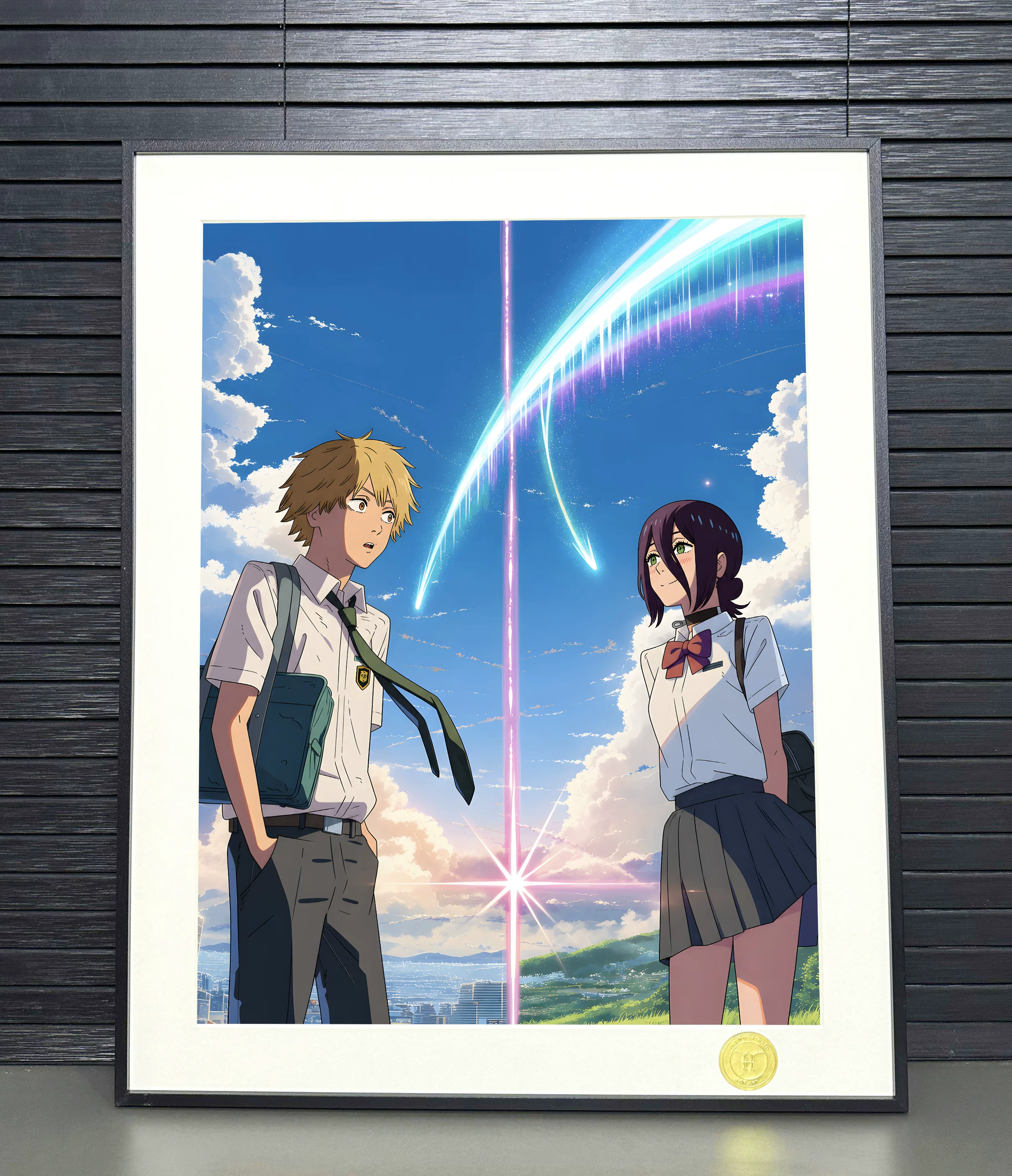 【Pre-sale】Decorative Painting of Denji and Reze-Chainsaw Man-H2 Studio