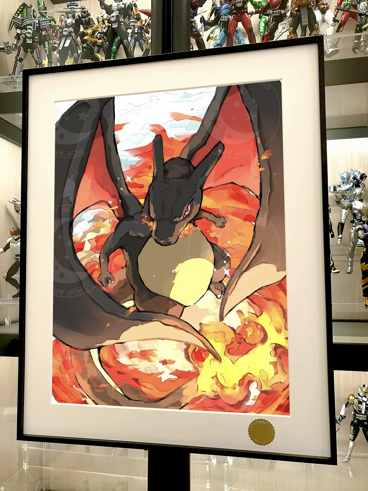 【Pre-sale】Decorative Painting of Shiny Charizard-Pokemon-XingKong Studio