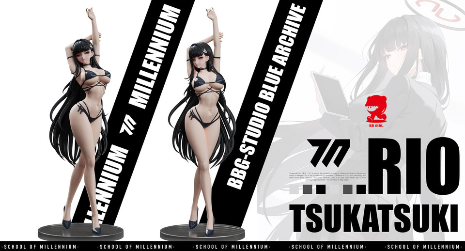 【Pre-sale】1/6 Scale Tsukatsuki Rio-Blue Archive-BB Girl Studio