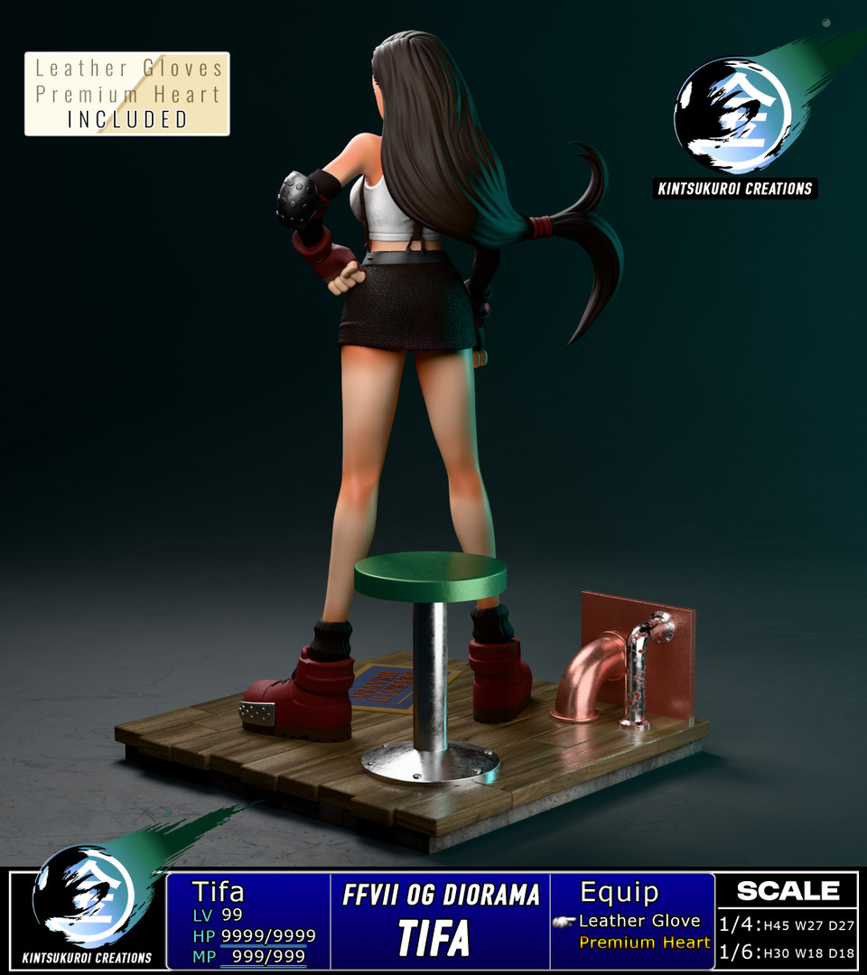 【Pre-sale】1/6 and 1/4 Scale TIFA OG-Final Fantasy-Kintsukuroi Creations Studio