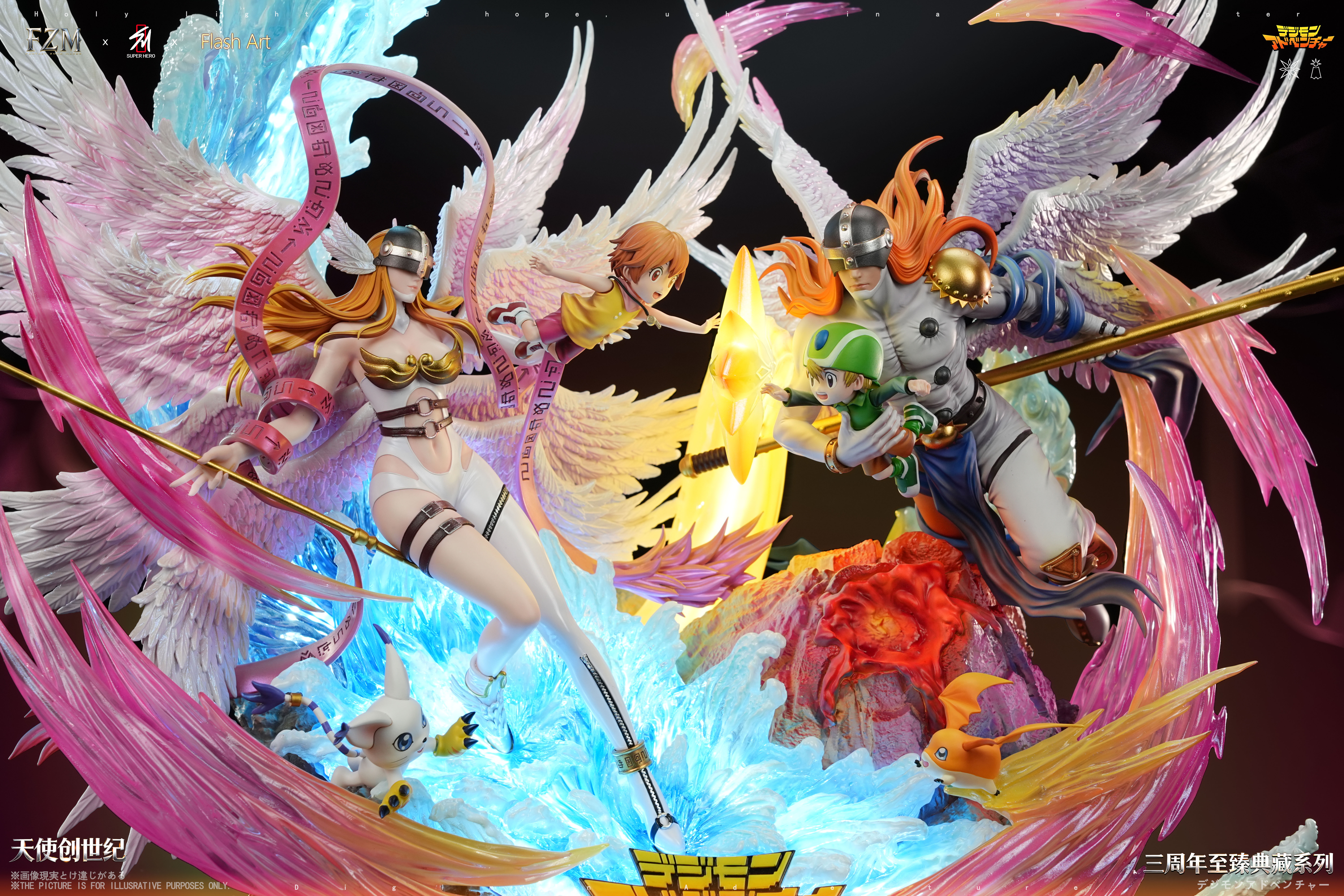 【Pre-sale】Angewomon-Digimon Adventure-SUPER HERO Studio x Flash Art STUDIO x Fantasy Zone Maker