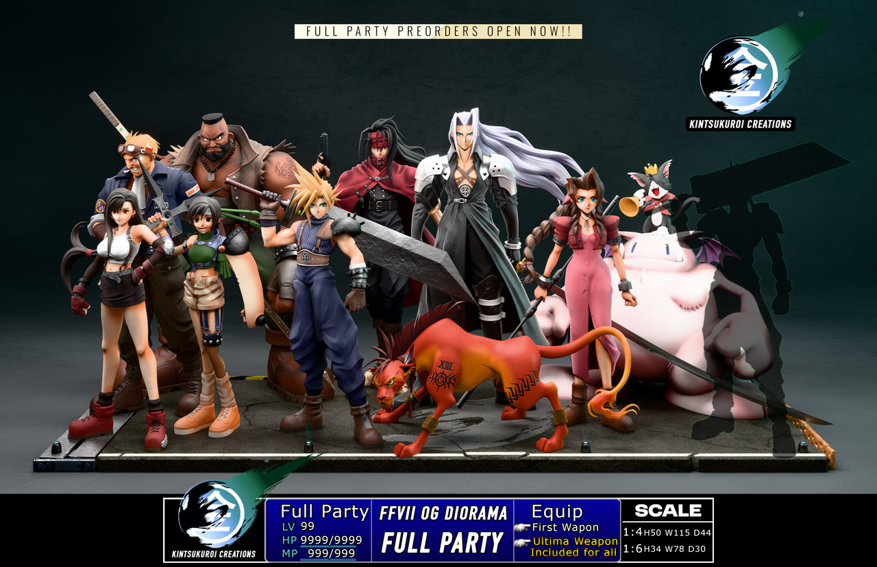 【Pre-sale】1/6 and 1/4 Scale OG Full Party DIORAMA-Final Fantasy-Kintsukuroi Creations Studio