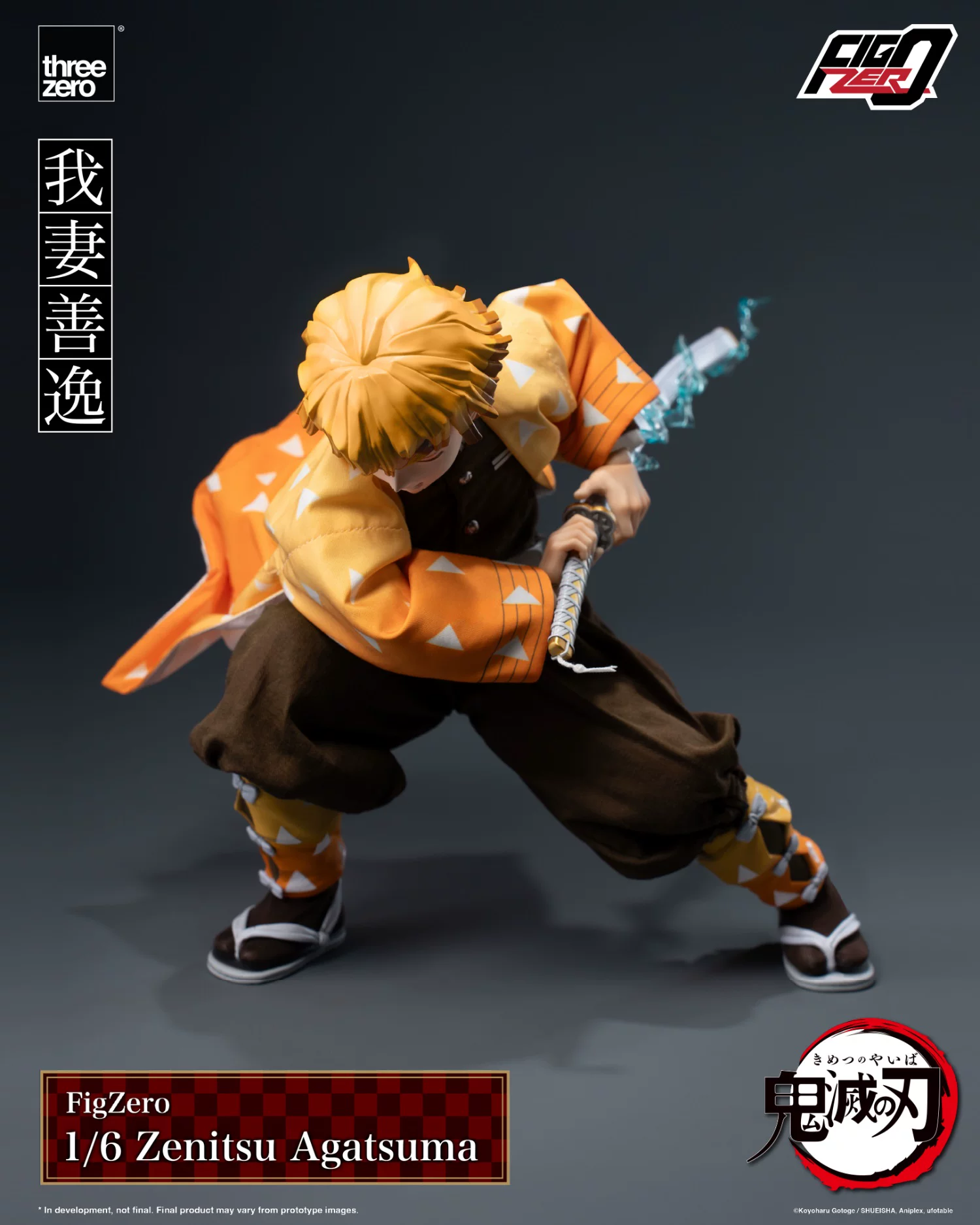 【Pre-sale】1/6 Scale Agatsuma Zenitsu-Demon Slayer-Threezero Studio