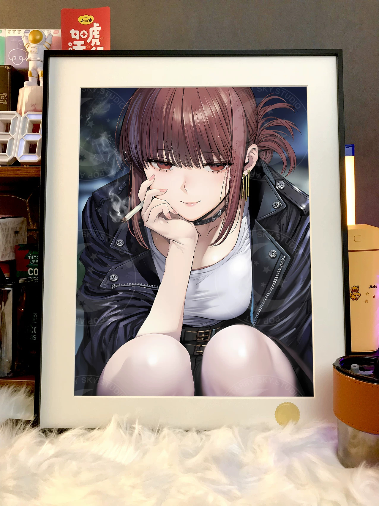 【Pre-sale】Decorative Painting of Tayama-スーパーの裏でヤニ吸うふたり-XingKong Studio