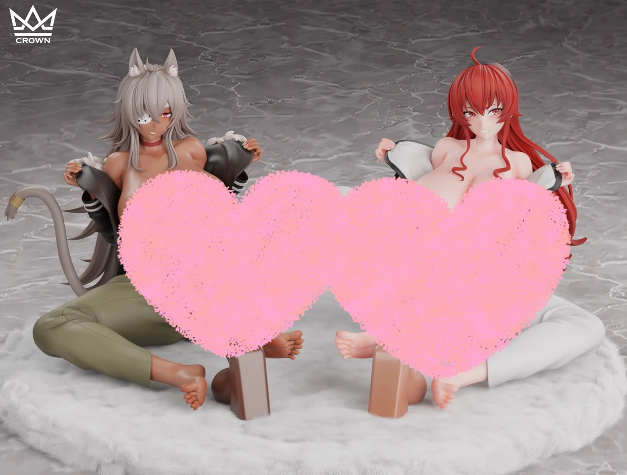 【Pre-sale】1/6 Scale Eris Boreas Greyrat and Ghislaine Dedoldia-Mushoku Tensei: Jobless Reincarnation‌-CROWN Studio