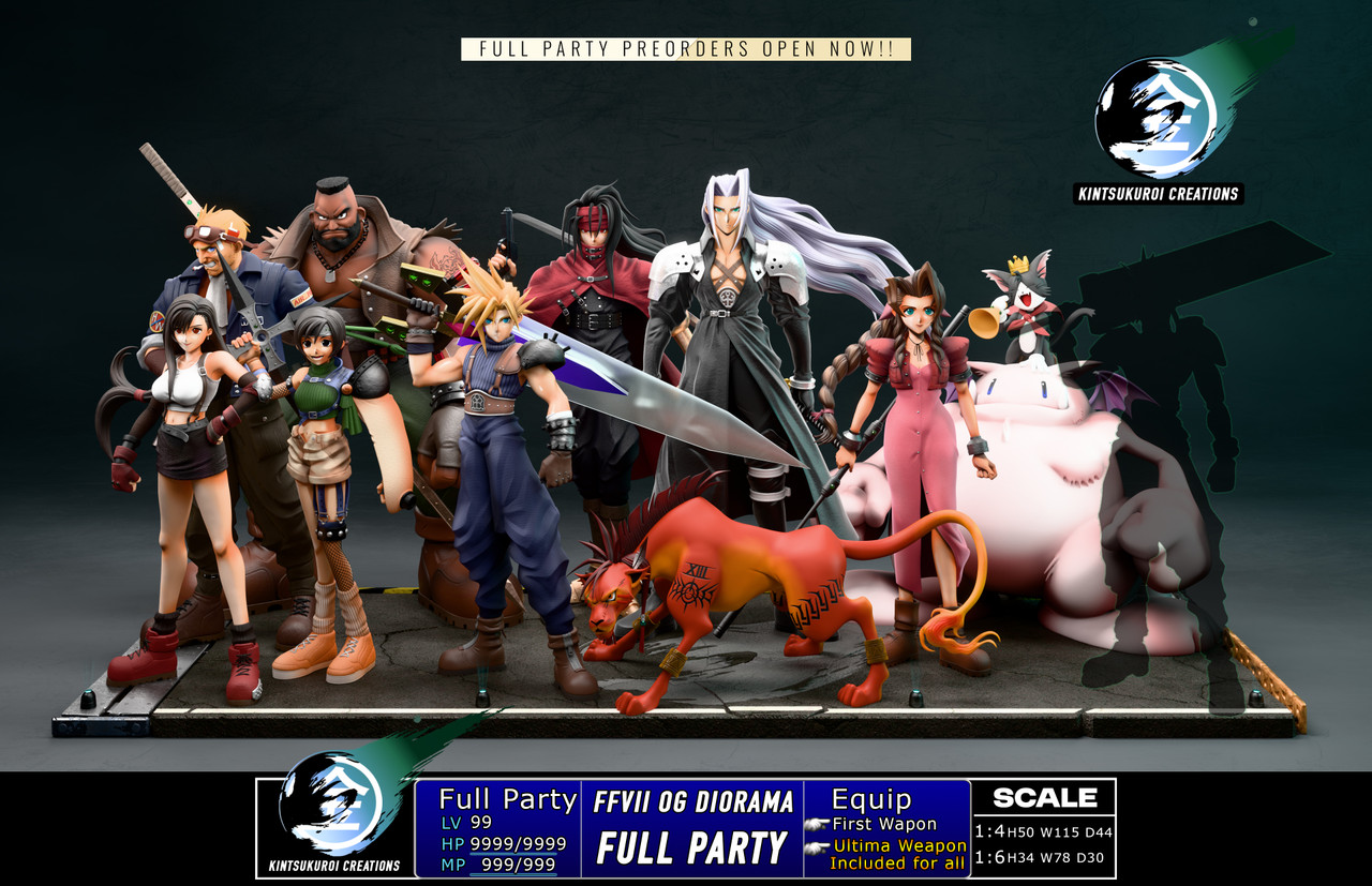 【Pre-sale】1/6 and 1/4 Scale OG Full Party DIORAMA-Final Fantasy-Kintsukuroi Creations Studio
