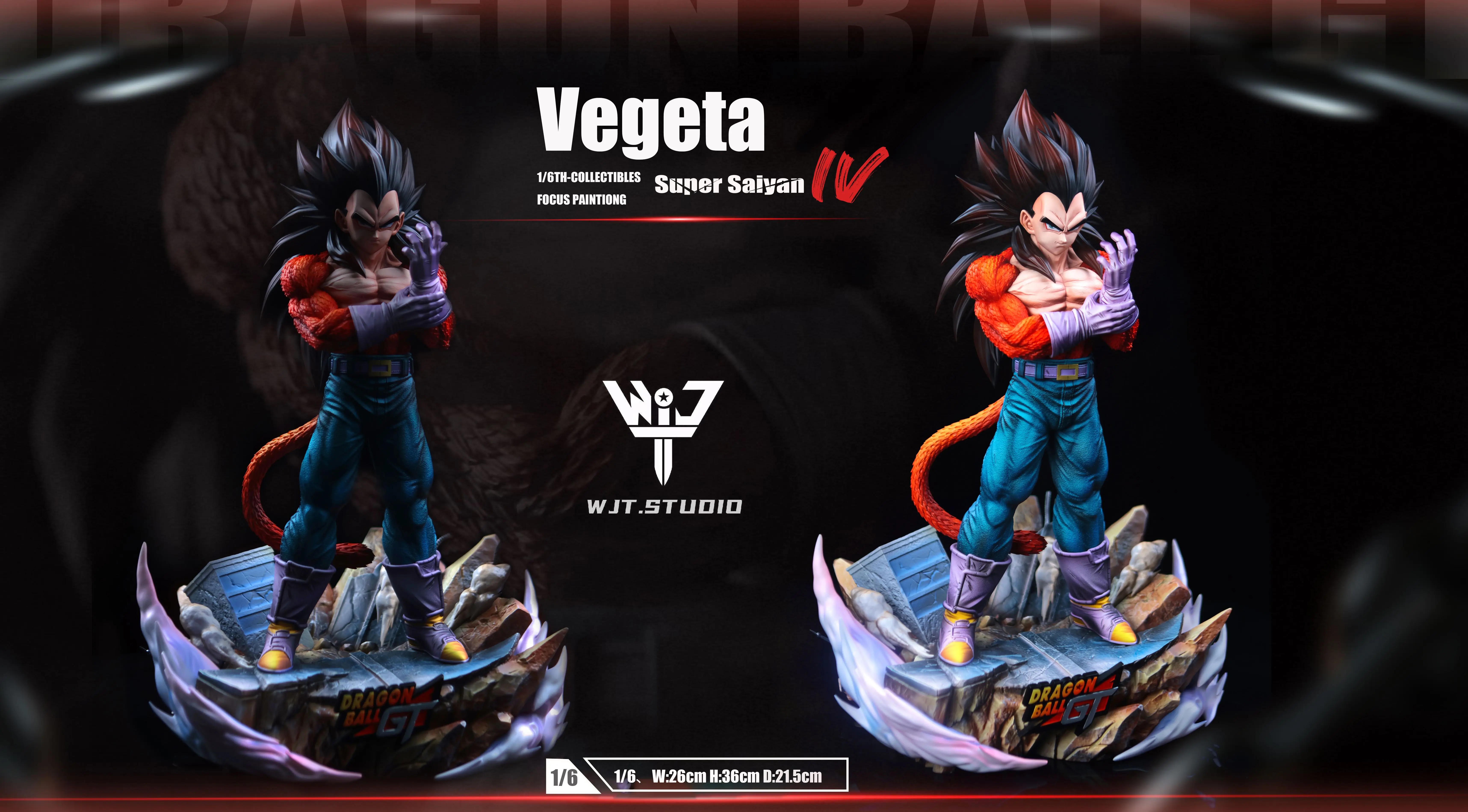【Pre-sale】1/6 and 1/4 Scale Proud Vegeta with Long Hair-Dragon Ball-WJT Studio