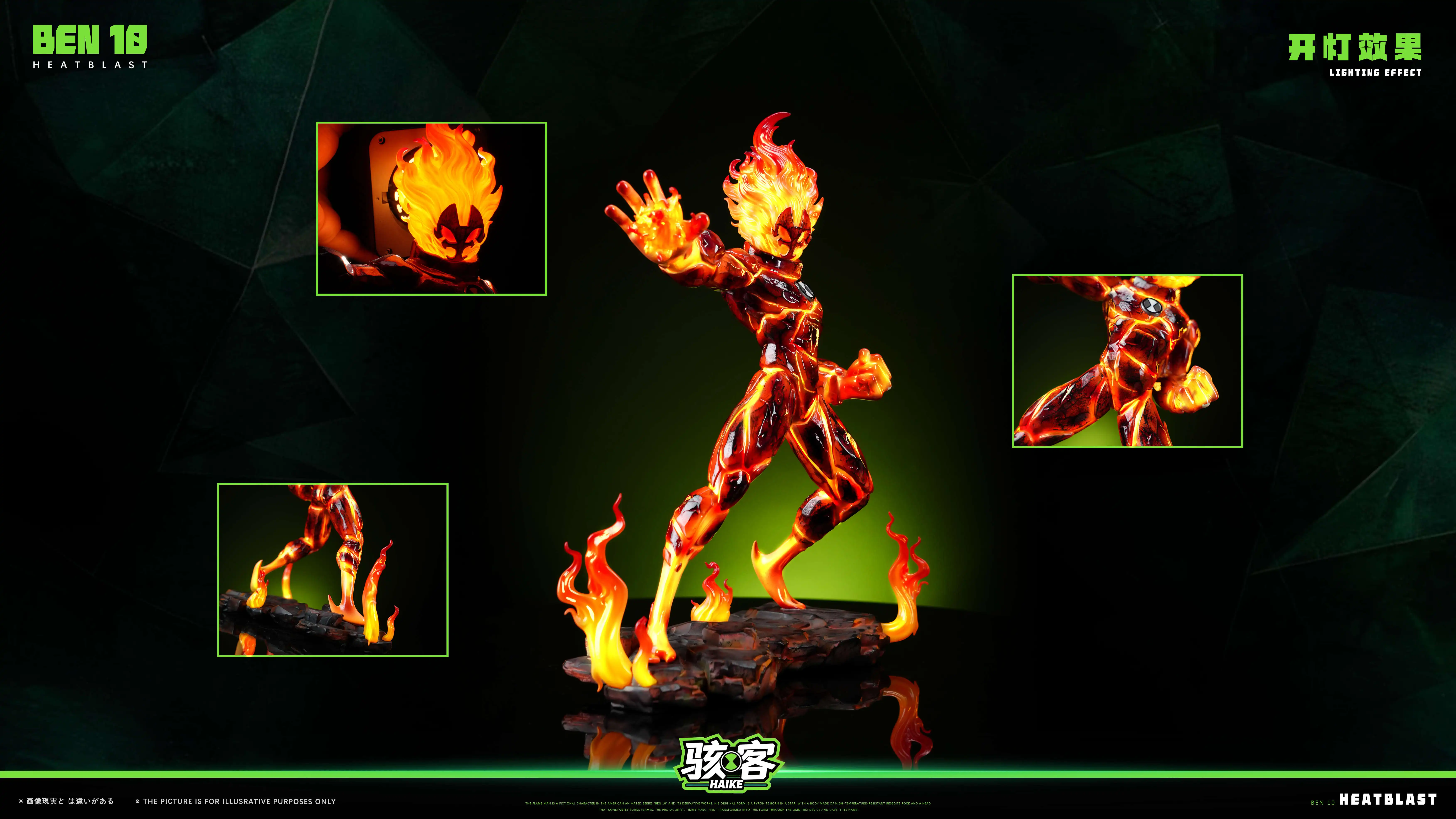 【Pre-sale】Heatblast and Diamondhead-Ben 10-Haike Studio