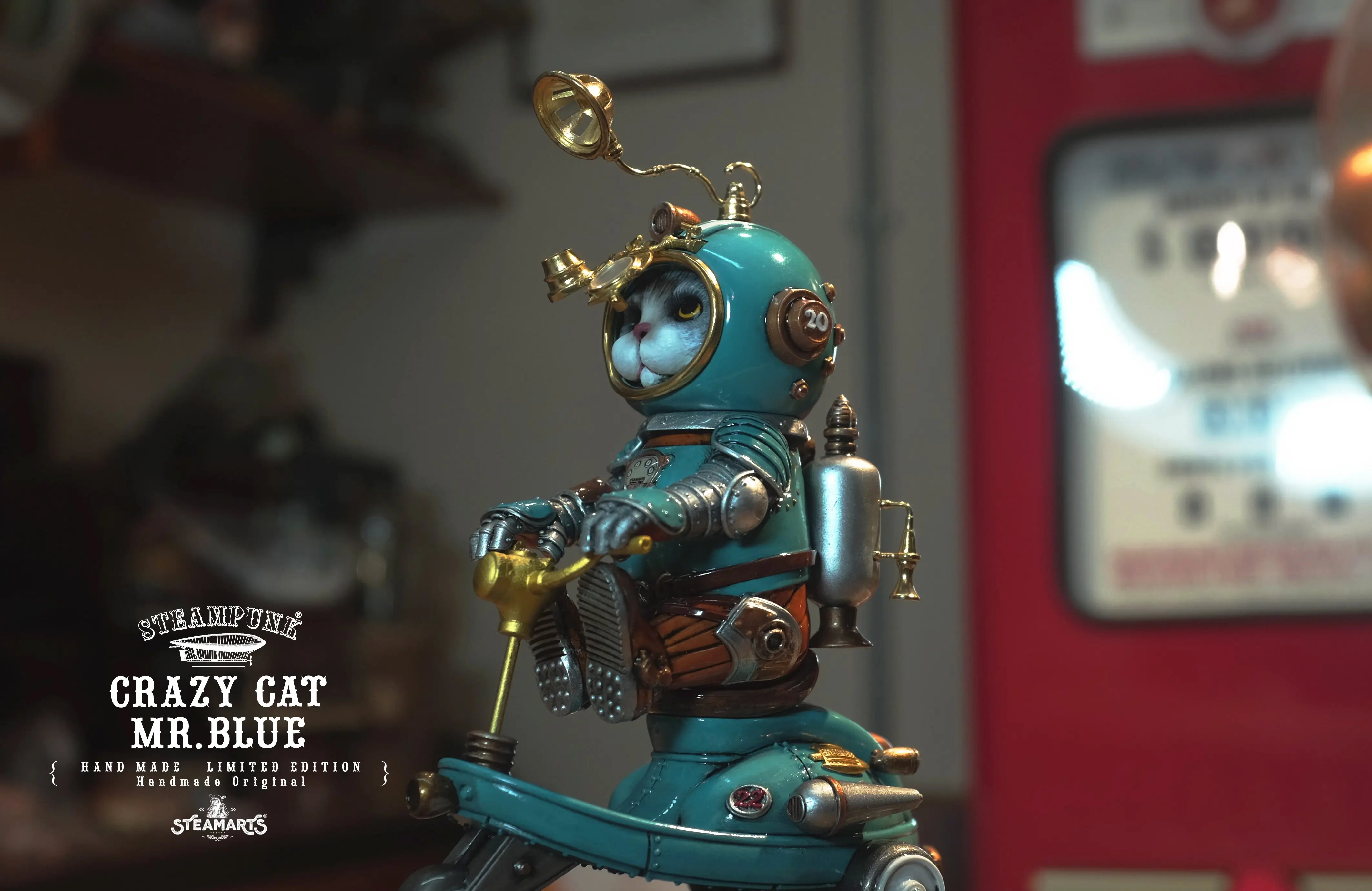 【Pre-sale】Mini Scooter of CRAZY CAT MR.BLUE-STEAMARTS Studio