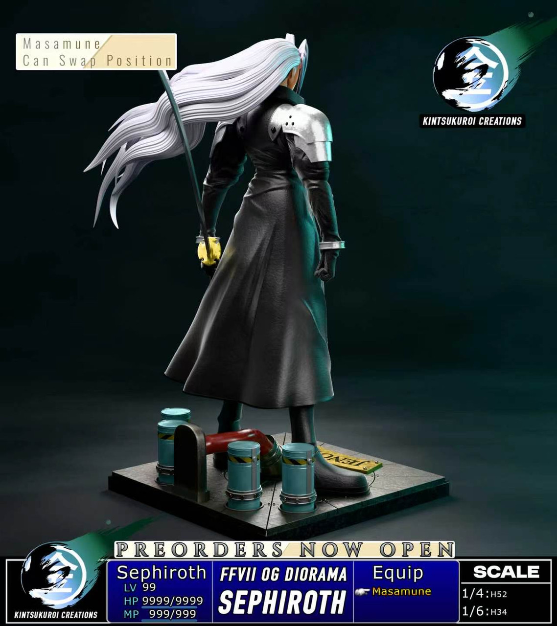 【Pre-sale】1/6 and 1/4 Scale Sephiroth OG-Final Fantasy-Kintsukuroi Creations Studio