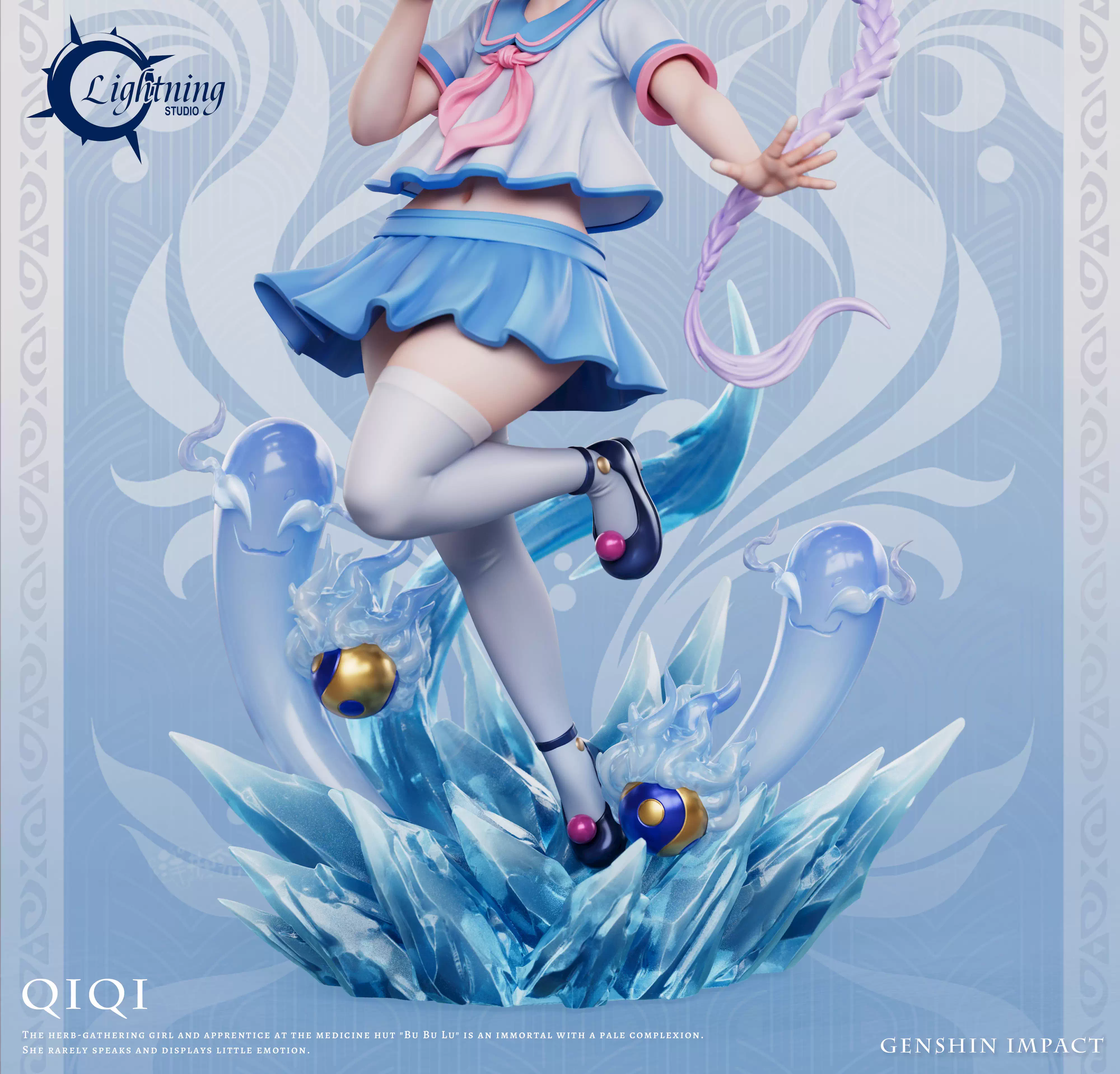 【Pre-sale】1/6 Scale Zombie Girl Qiqi with LED-Lightning Studio