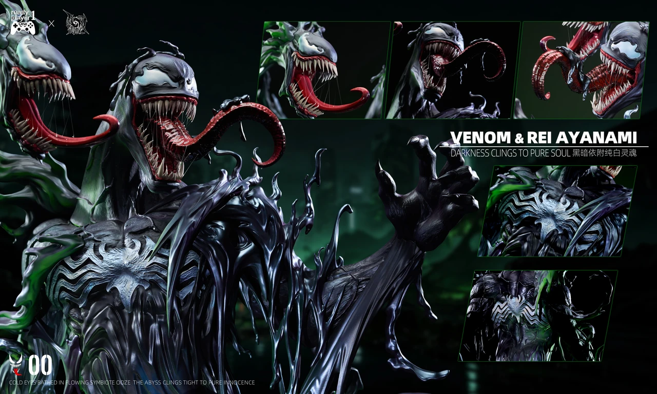【Pre-sale】1/4 Scale Venom and Ayanami Rei-EVA-Ready Player 1 × AnXing Studio