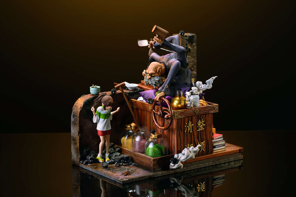 【Pre-sale】Chihiro Ogino and Kamaji-Spirited Away-ReBorn Studio