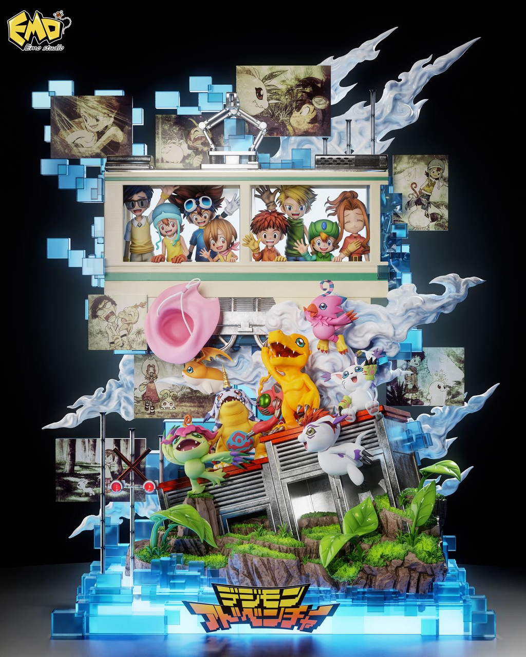 【Pre-sale】The First Generation of Digimon with LED-Digimon Adventure-EMO Studio