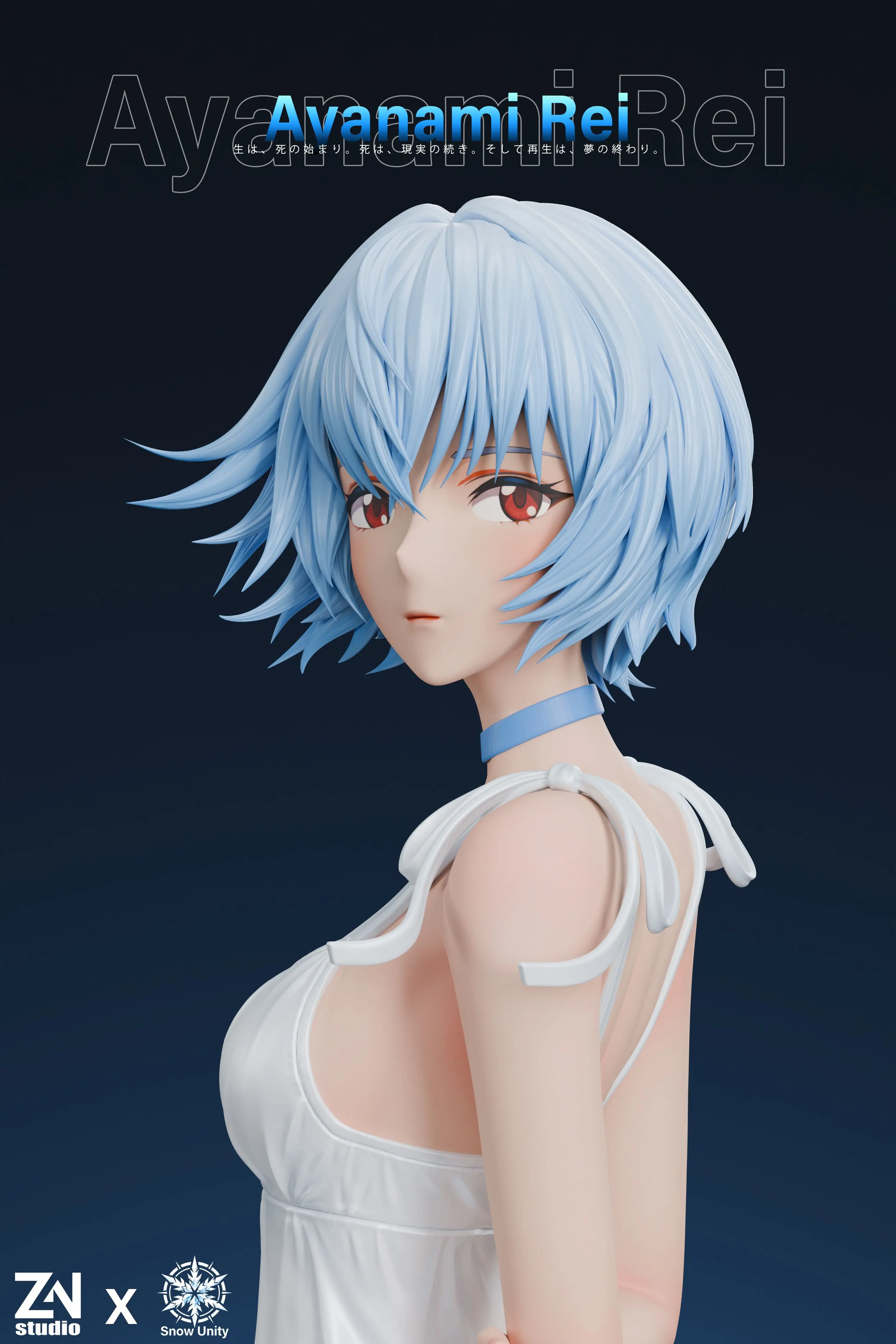 【Pre-sale】1/6 Scale Ayanami Rei-EVA-Snow unity Studio×ZN Studio