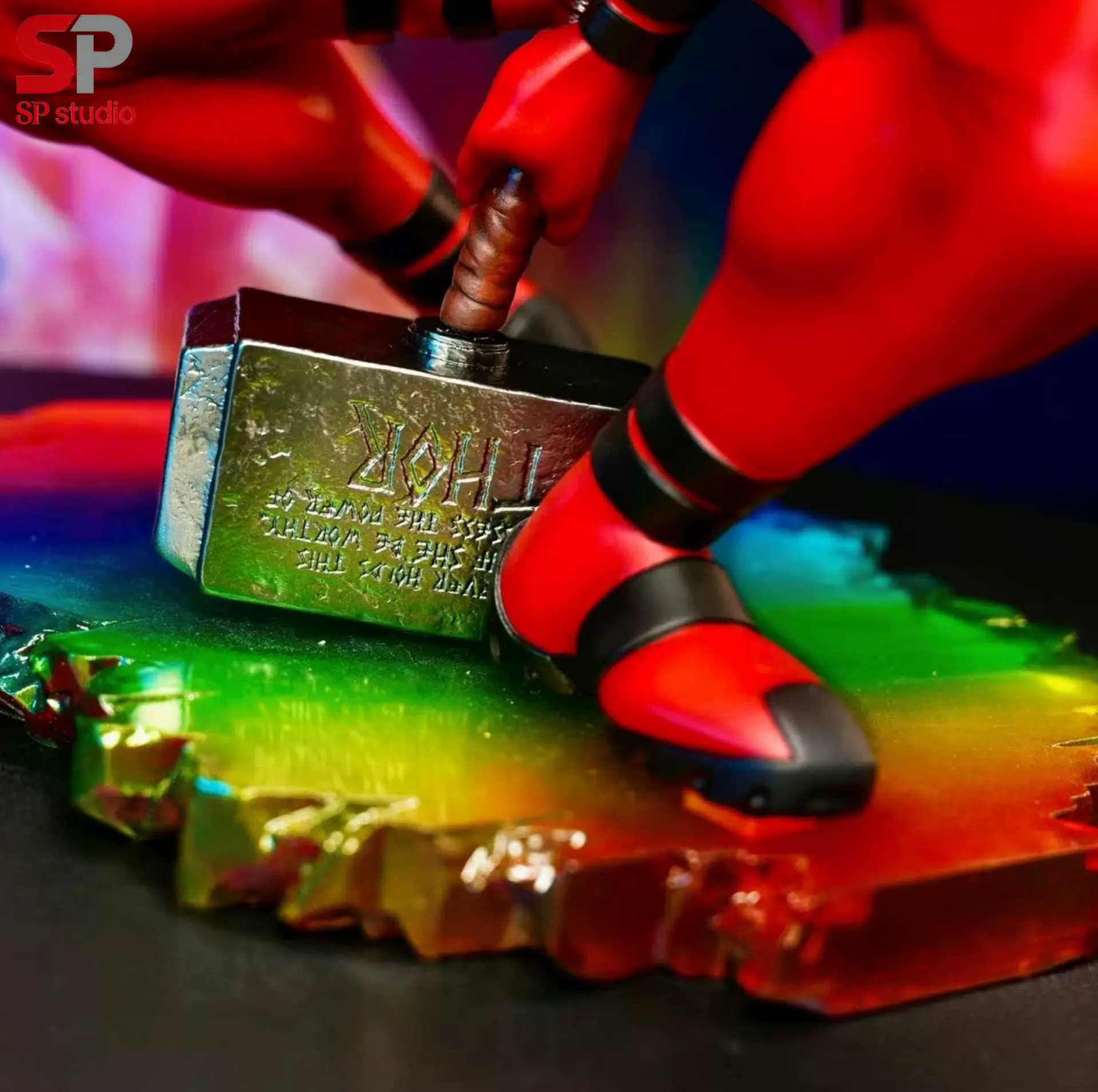 【Pre-sale】1/4 Scale 004 Deadpool with Hammer-SP Studio