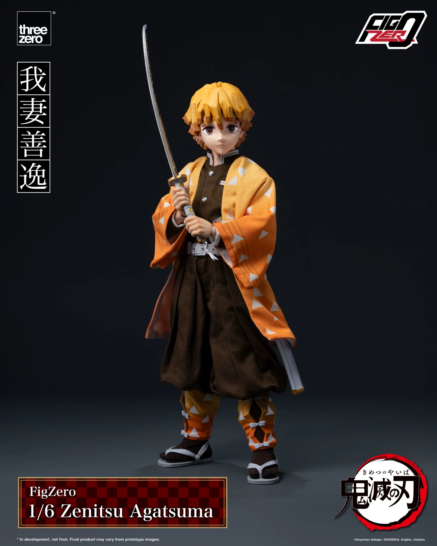 【Pre-sale】1/6 Scale Agatsuma Zenitsu-Demon Slayer-Threezero Studio