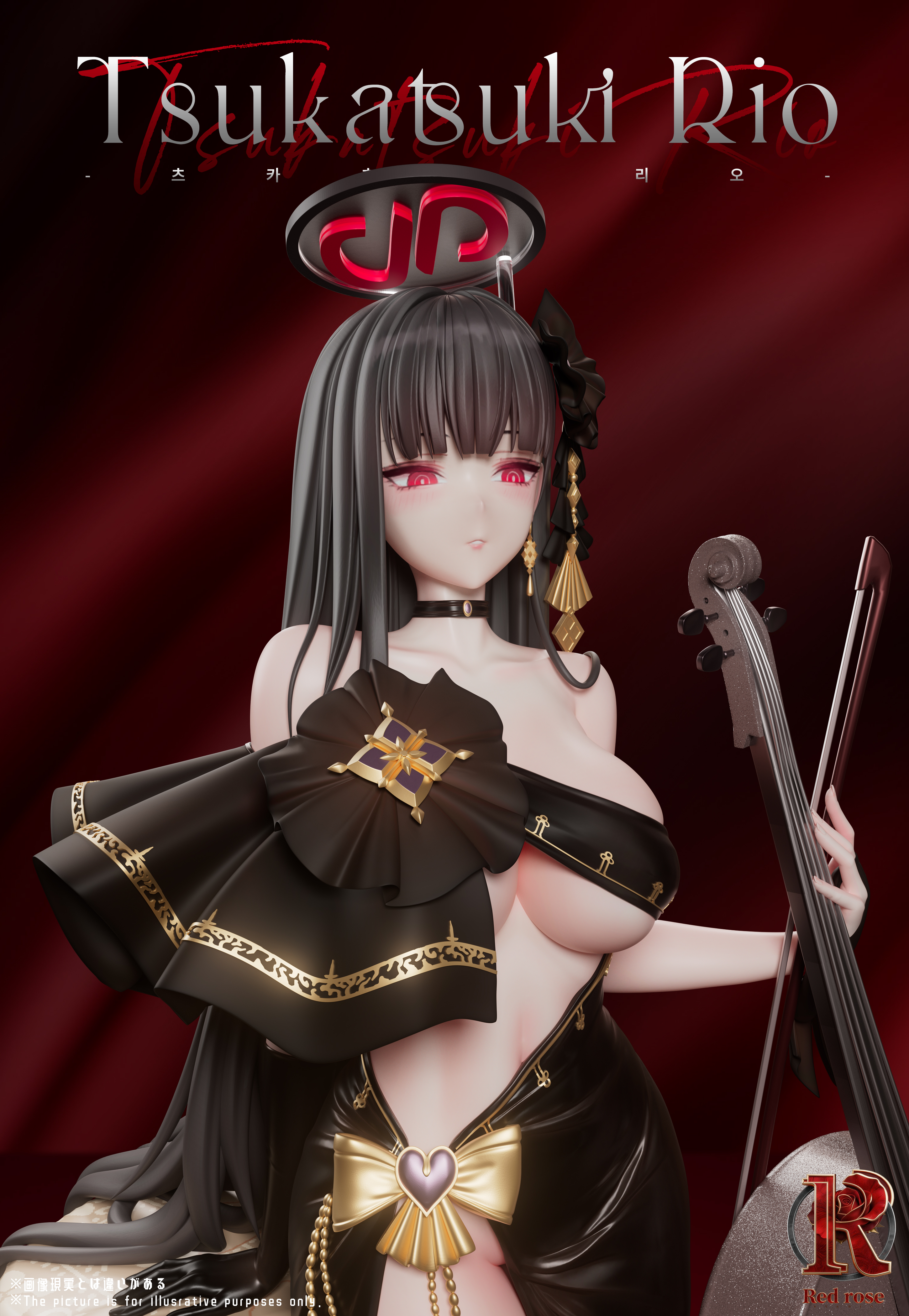 【Pre-sale】1/6 Scale Tsukatsuki Rio-Blue Archive-Red Rose Studio