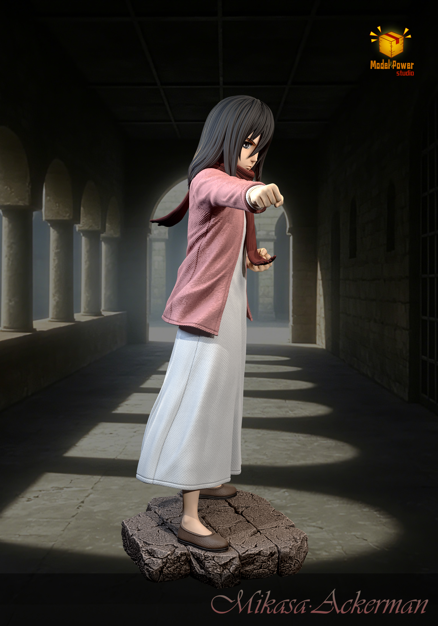 【Pre-sale】Strike Fist Mikasa-Attack on Titan-Model Power Studio