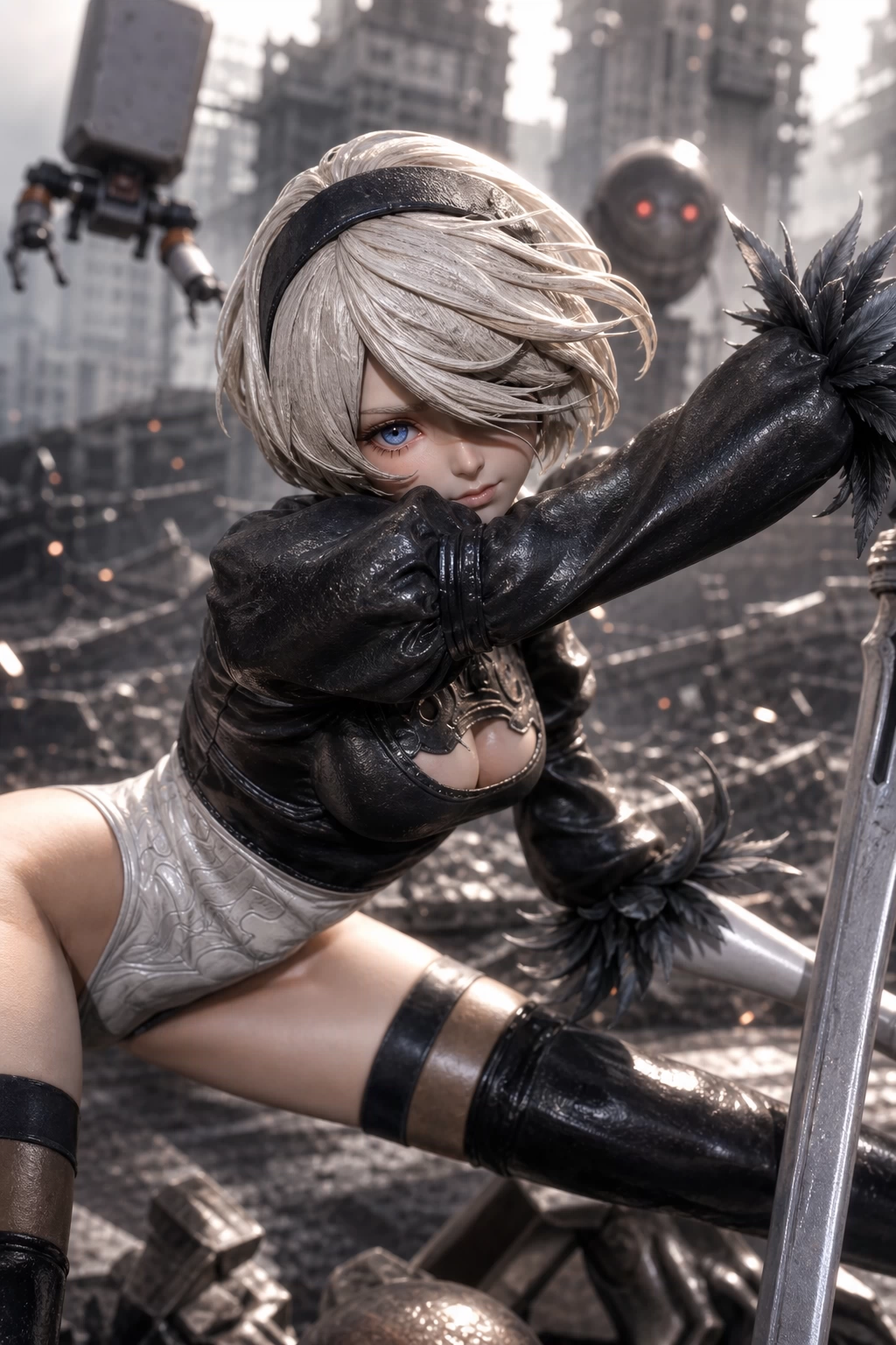 【Pre-sale】1/6 and 1/4 Scale NieR 2B Apocalyptic Warrior Maiden-NieR:Automata-Star Origin Studio