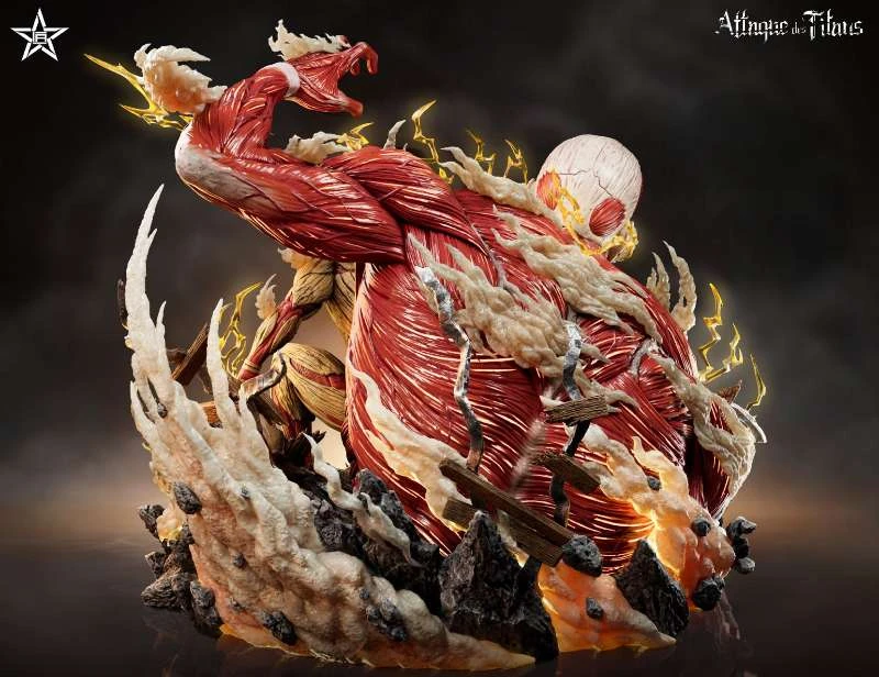 【Pre-sale】Colossal Titan and Armored Titan with LED-Attack on Titan-Jiang Xing Studio