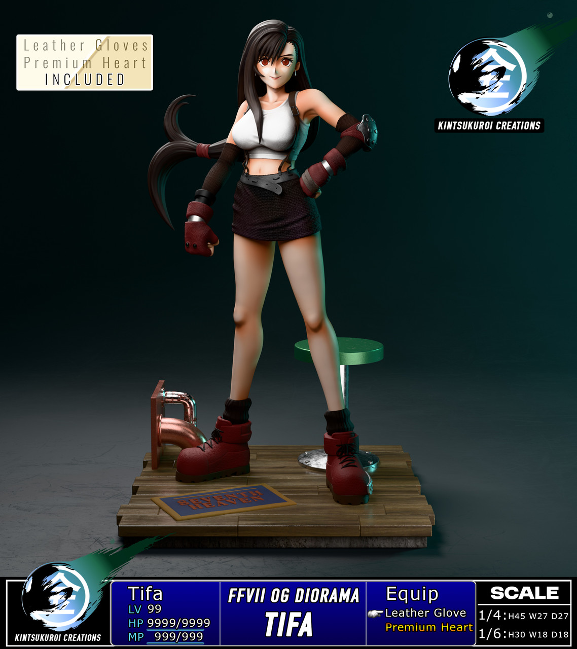 【Pre-sale】1/6 and 1/4 Scale TIFA OG-Final Fantasy-Kintsukuroi Creations Studio