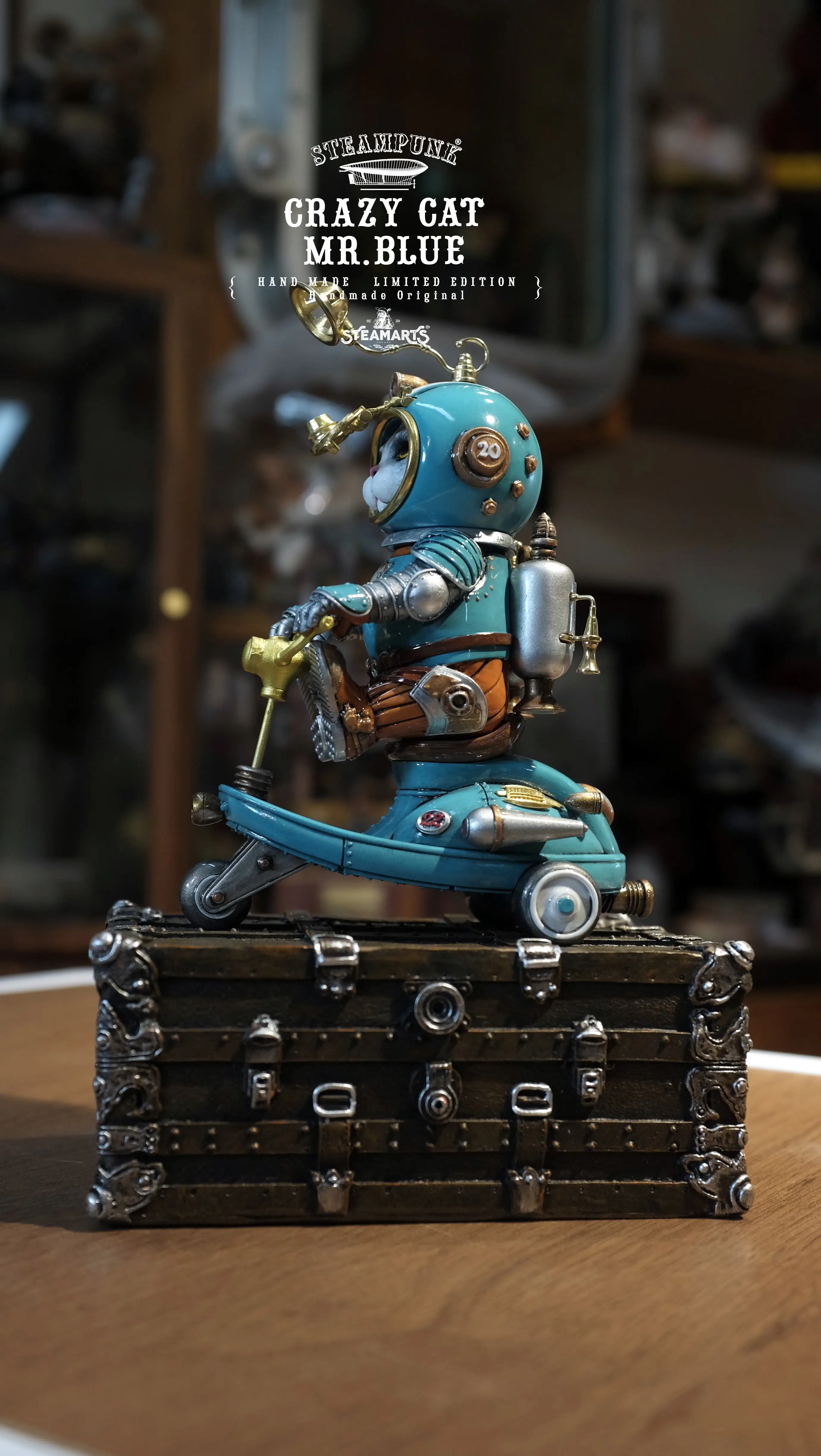 【Pre-sale】Mini Scooter of CRAZY CAT MR.BLUE-STEAMARTS Studio