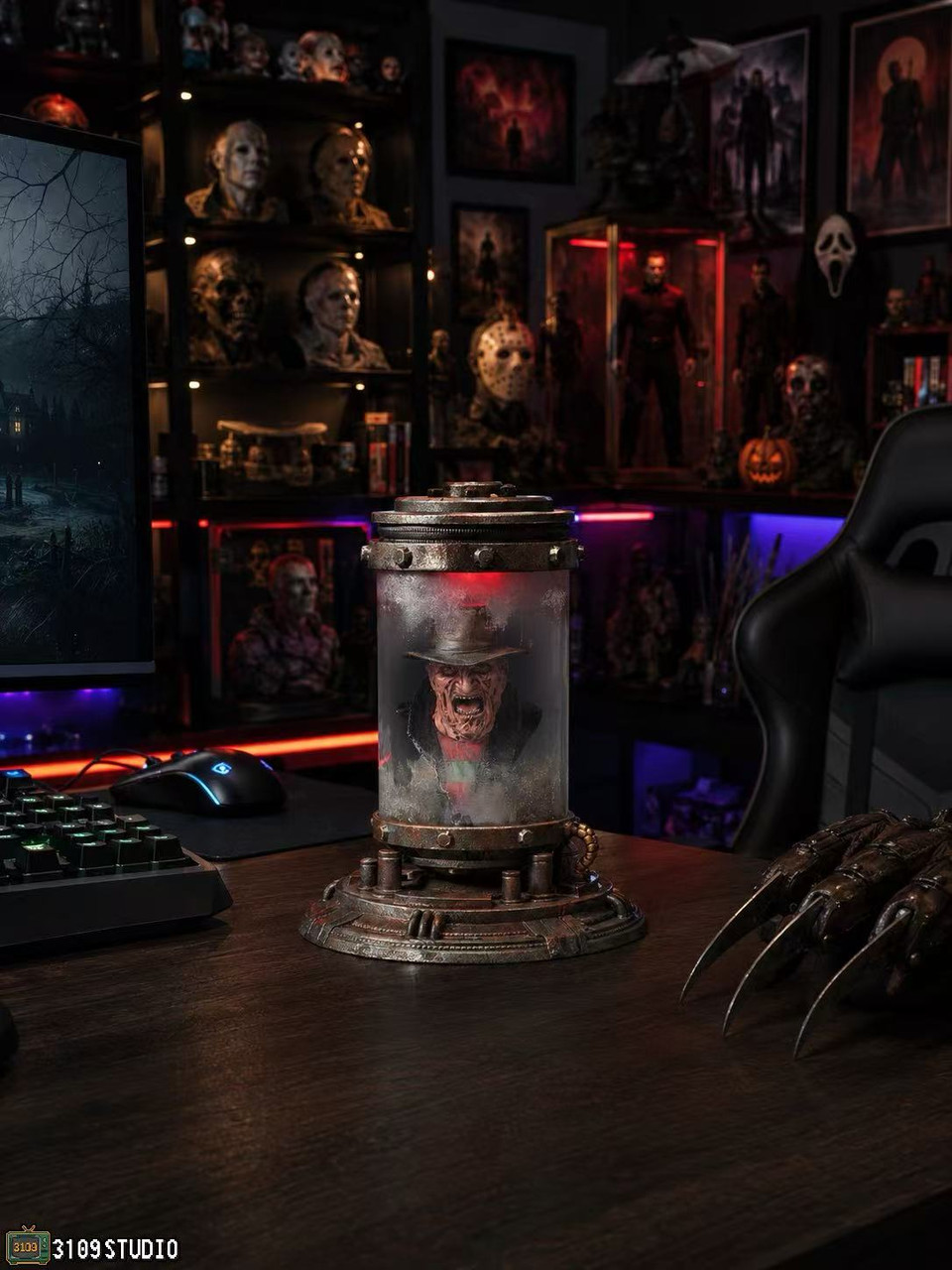 【Pre-sale】1/4 Scale Michael Myers and Freddy Krueger Head Jar-3109 Studio